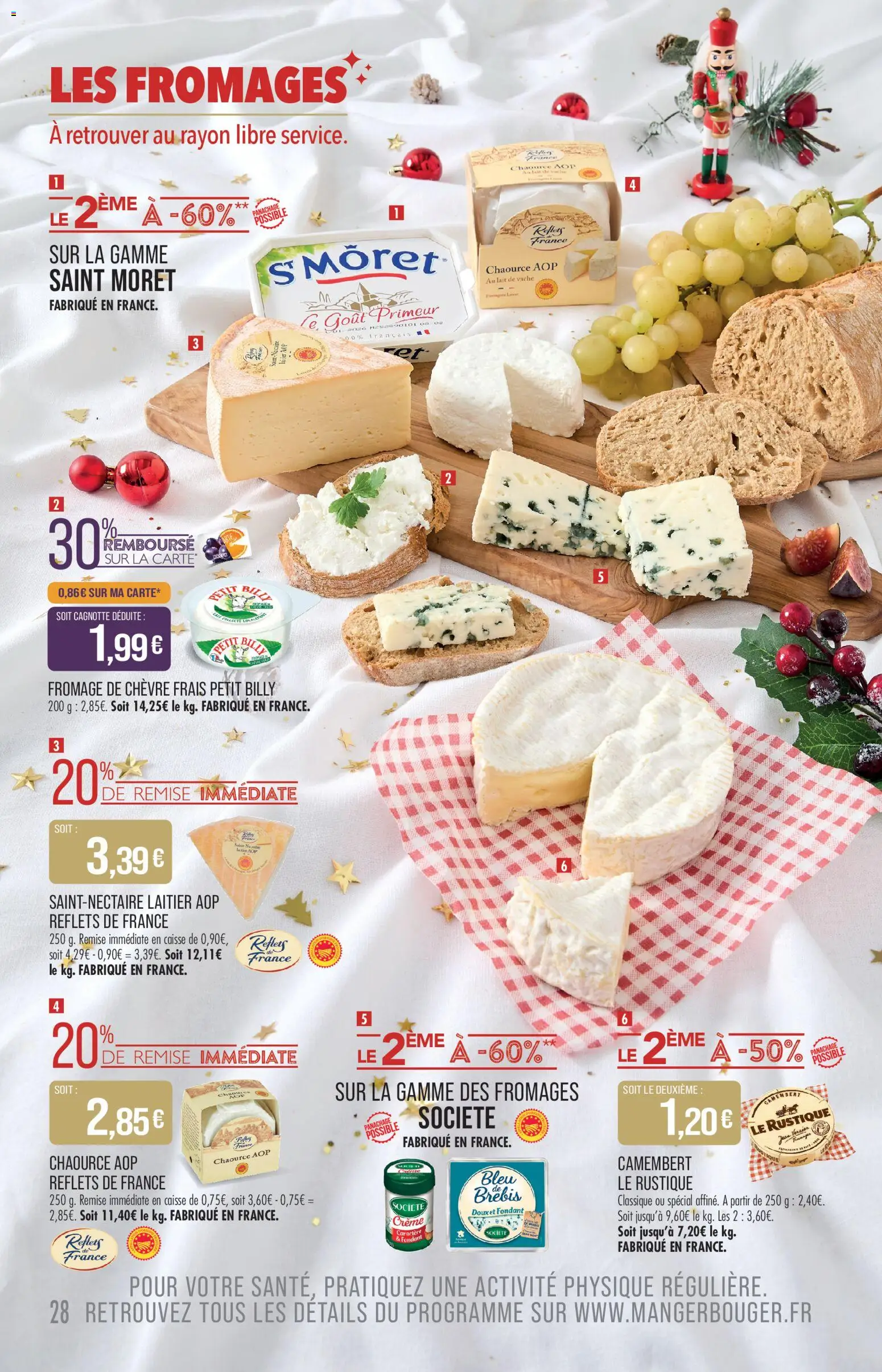 {H1} | Page: 28 | Produits: Fromage de chèvre, Lait, Camembert, Crème