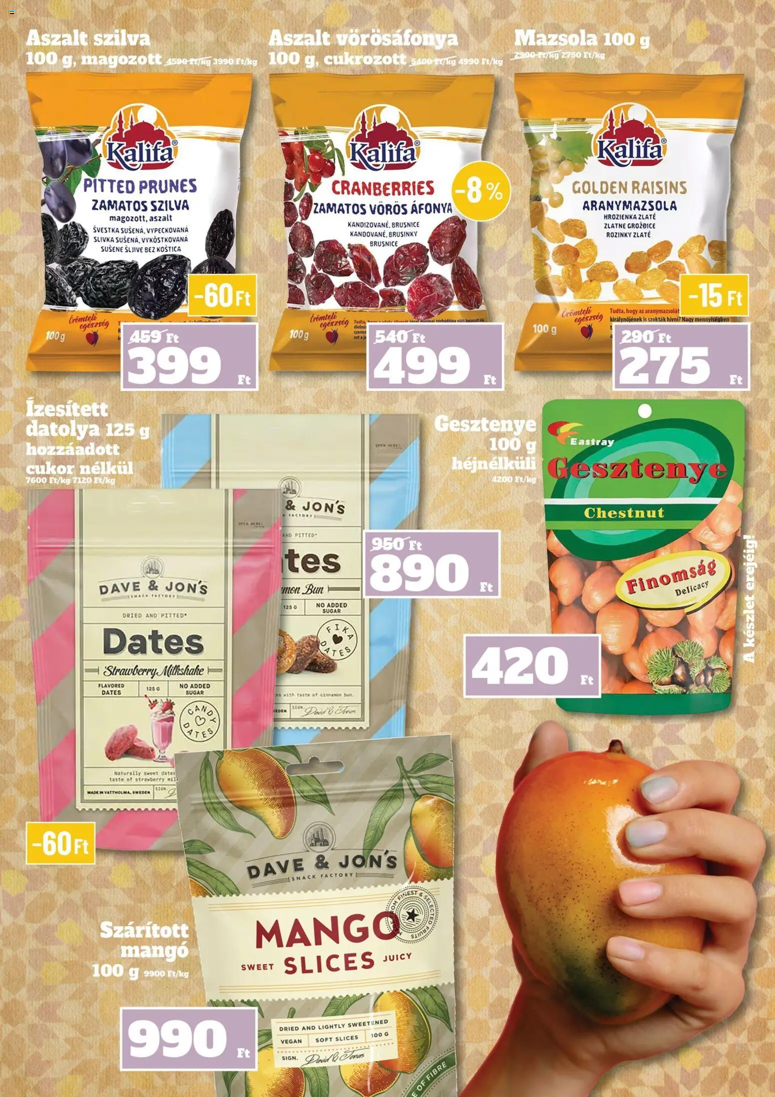 Family Diszkont akciós ujság - amely érvényes a következő dátumtól: 04.12.2025 | Oldal: 5 | Termékek: Sál, Szilva, Vegán, Vörös áfonya