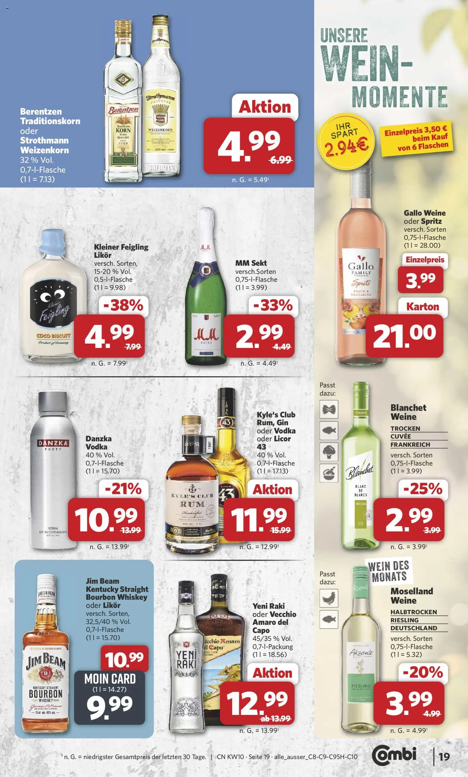 Combi Prospekt 	 – gültig ab 02.03.2026 | Seite: 21 | Produkte: Likör, Kleiner feigling, Vodka, Whiskey