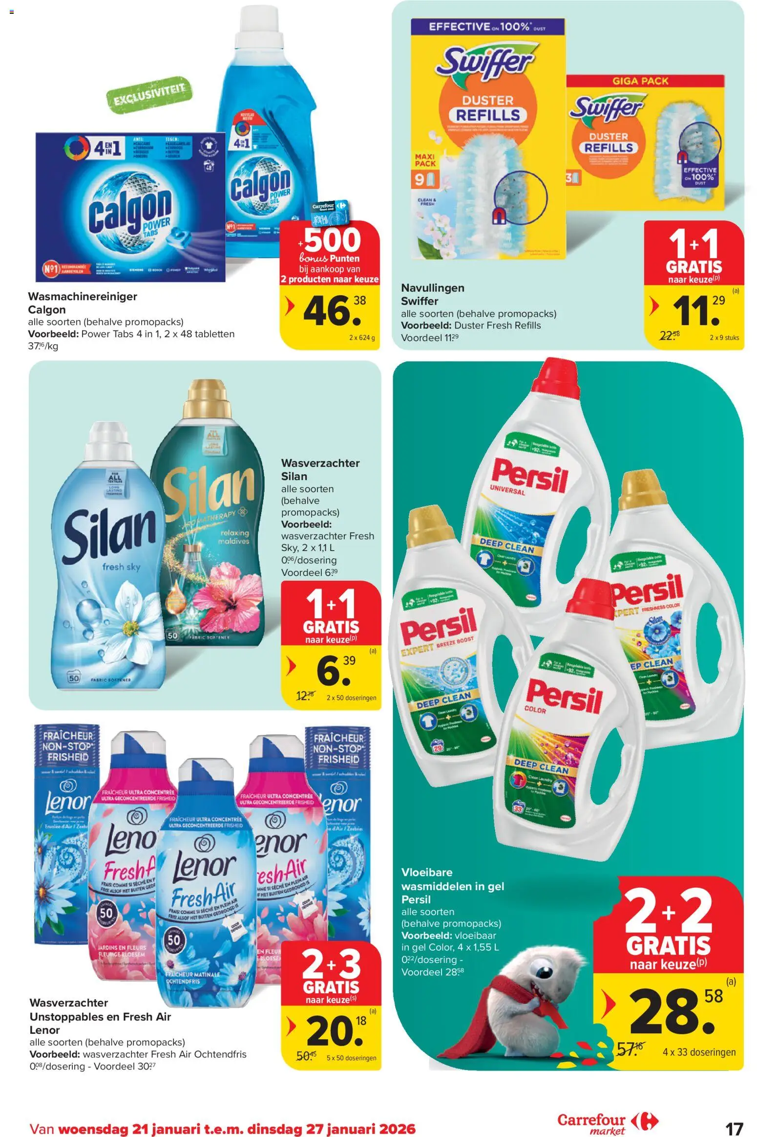 {H1} | Pagina: 17 | Producten: Gel, Boost, Wasverzachter