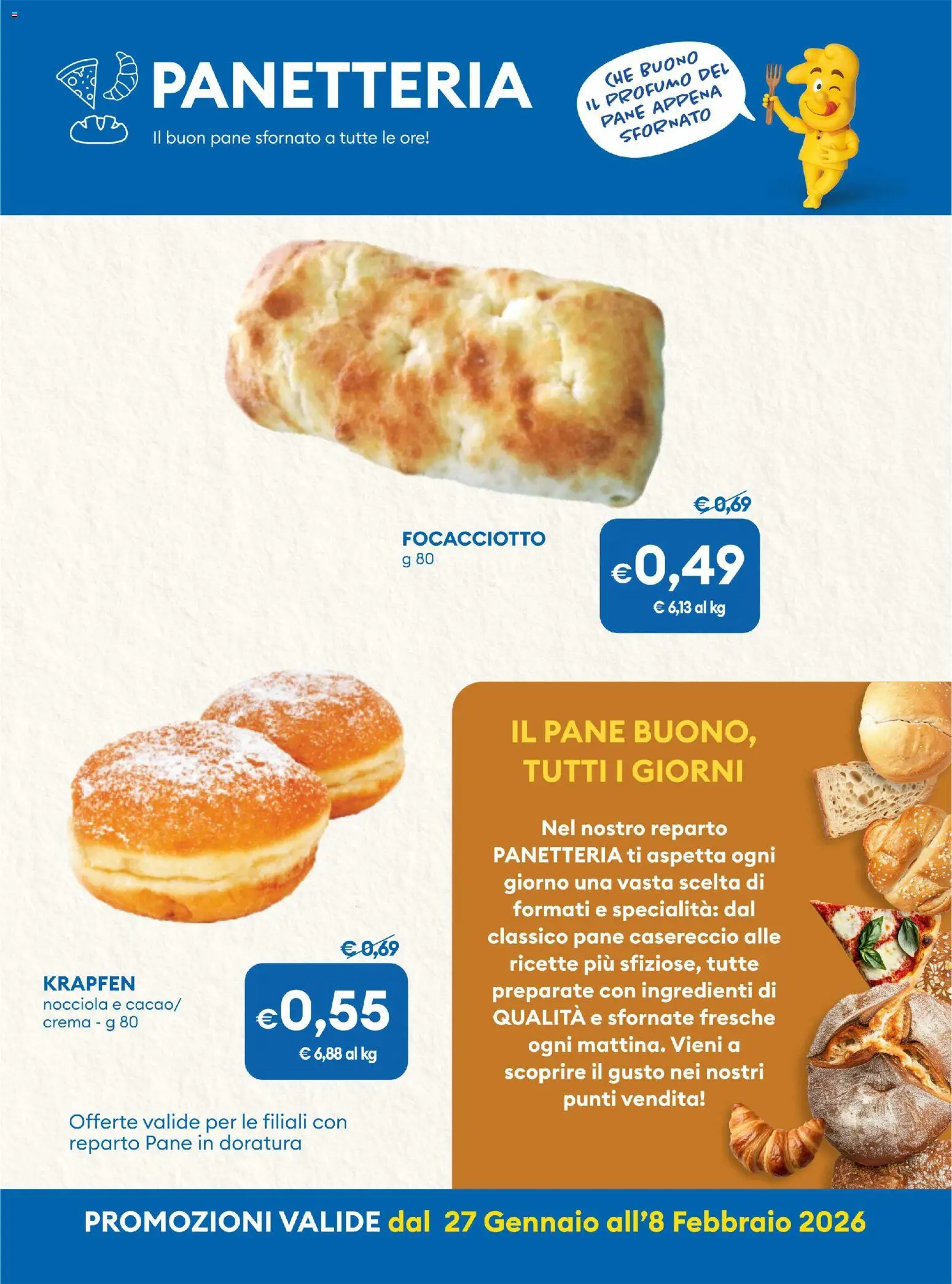 Volantino MD Discount del 27.01.2026 | Pagina: 14 | Prodotti: Crema, Pane, Profumo