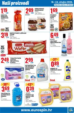 Katalog Eurospin - Pregled kataloga iz trgovine Eurospin, vrijedi od 18.03.2026 | Stranica: 13 | Proizvodi: Gin, Kruh, Deterdžent, Žitarice