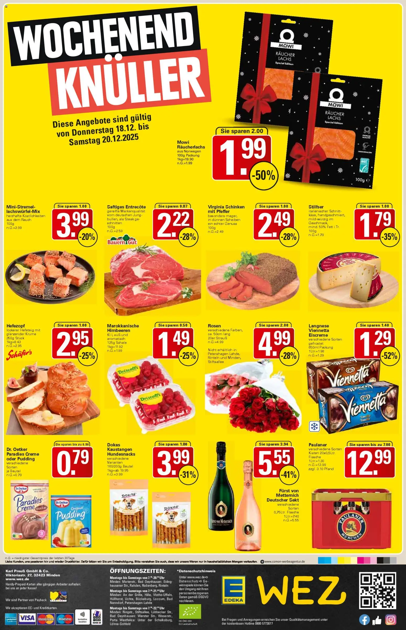 WEZ Prospekt – gültig ab 15.12.2025 | Seite: 16 | Produkte: Pudding, Creme, Pfeffer, Steak