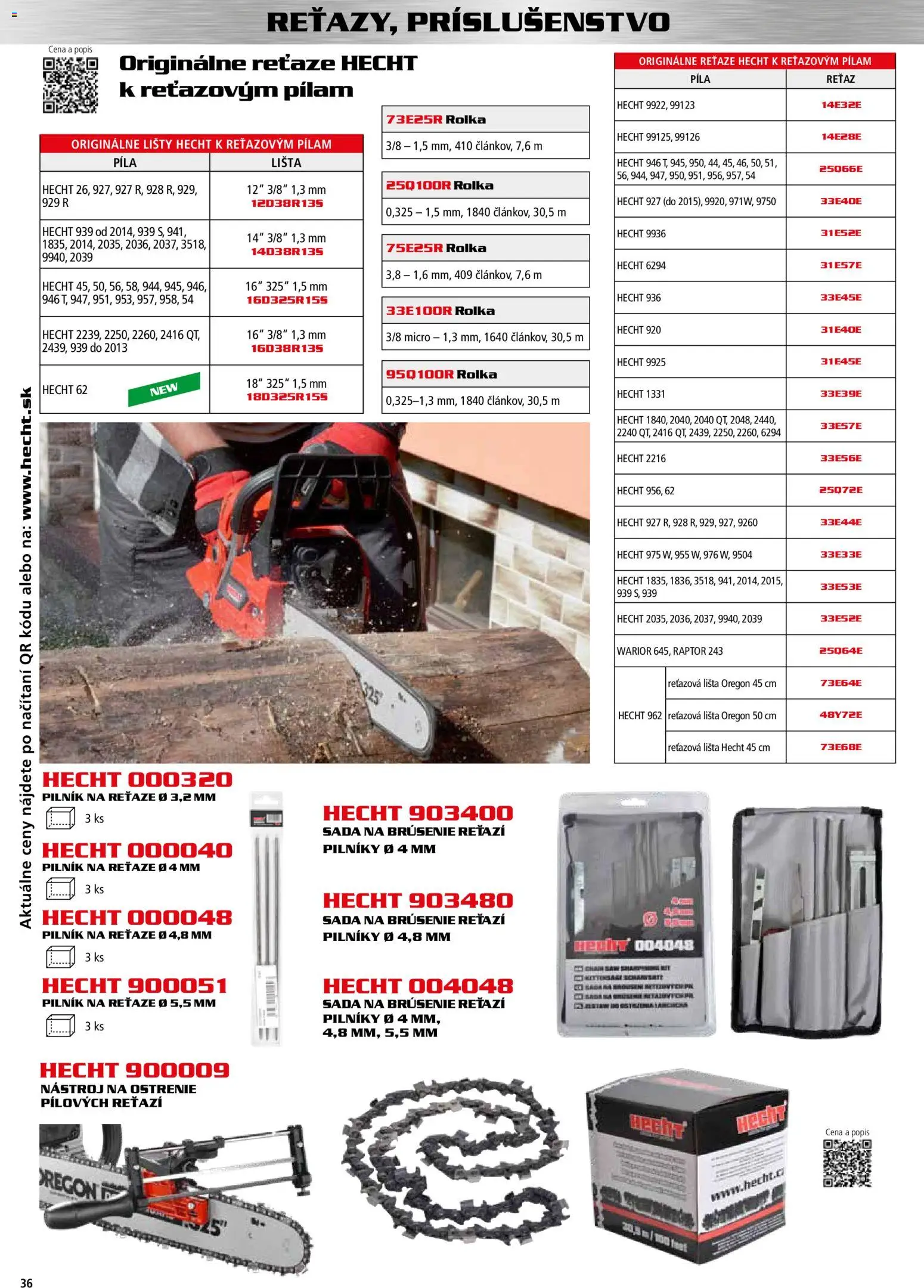 Nové Hecht akcie – leták je platný od 30.10.2025 | Strana: 36 | Produkty: Píla