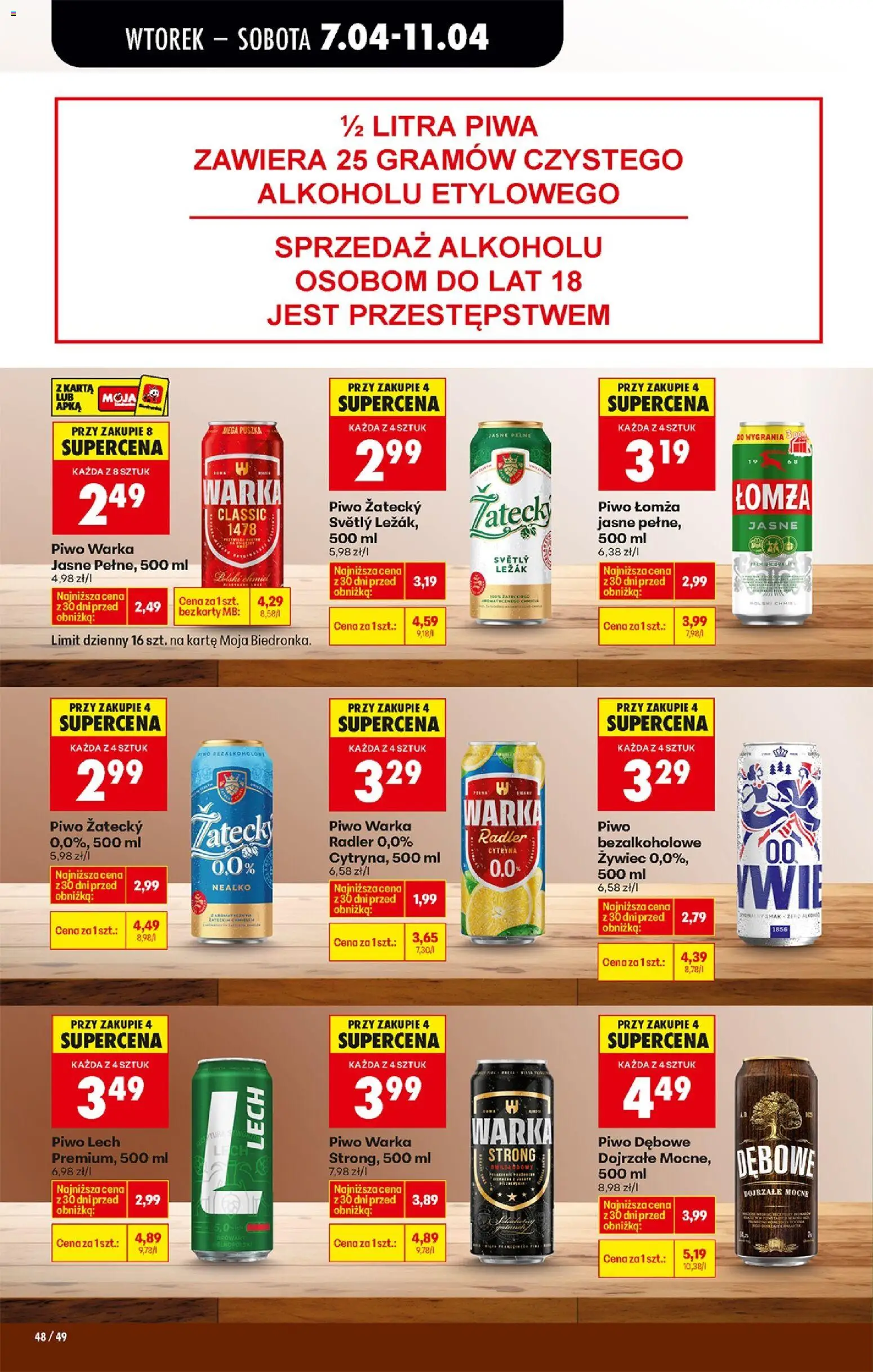 Biedronka Polsko leták od 07.04.2026 | Strana: 62 | Produkty: Radler