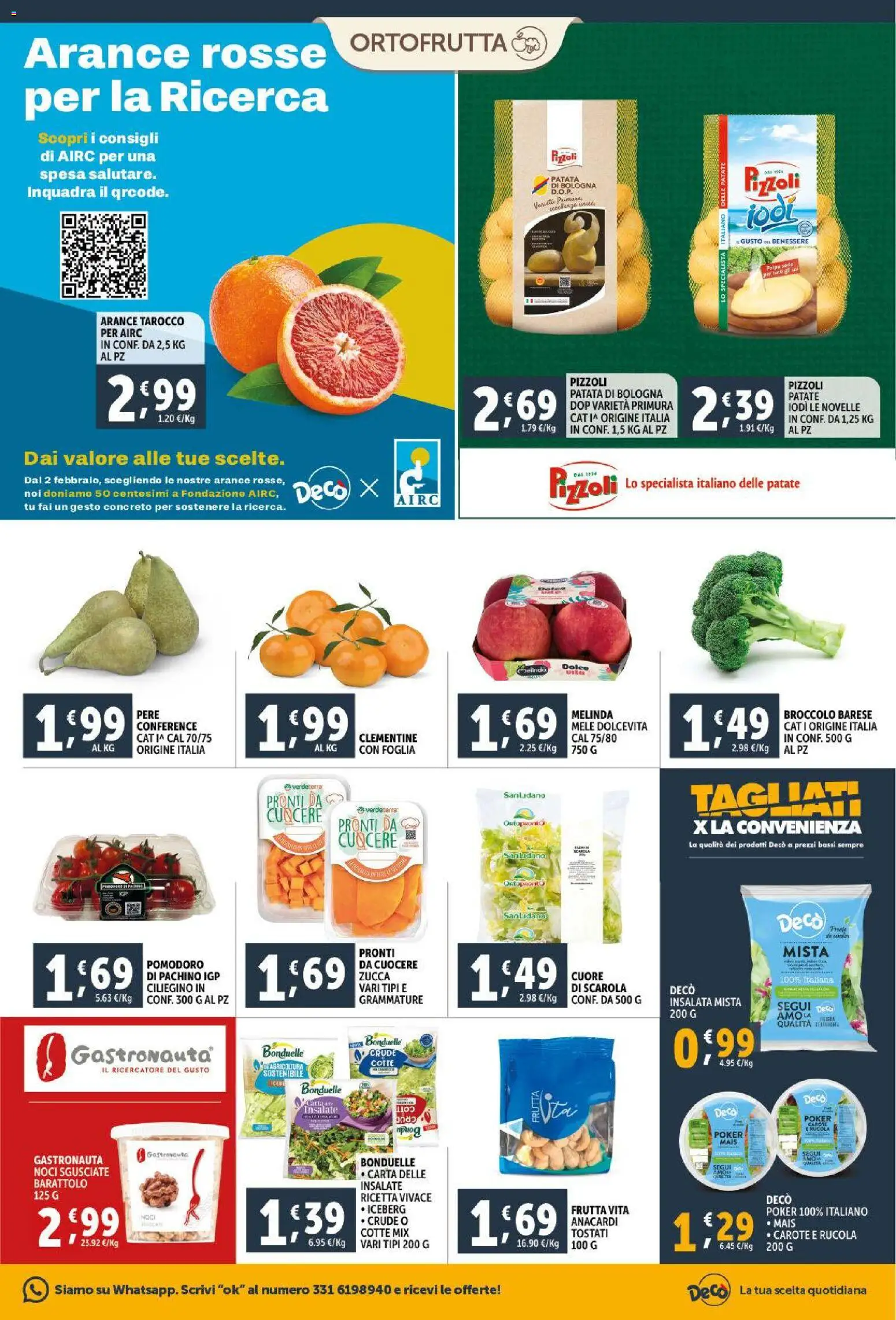Volantino Decò del 30.01.2026 | Pagina: 7 | Prodotti: Rucola, Patate, Zucca, Mais
