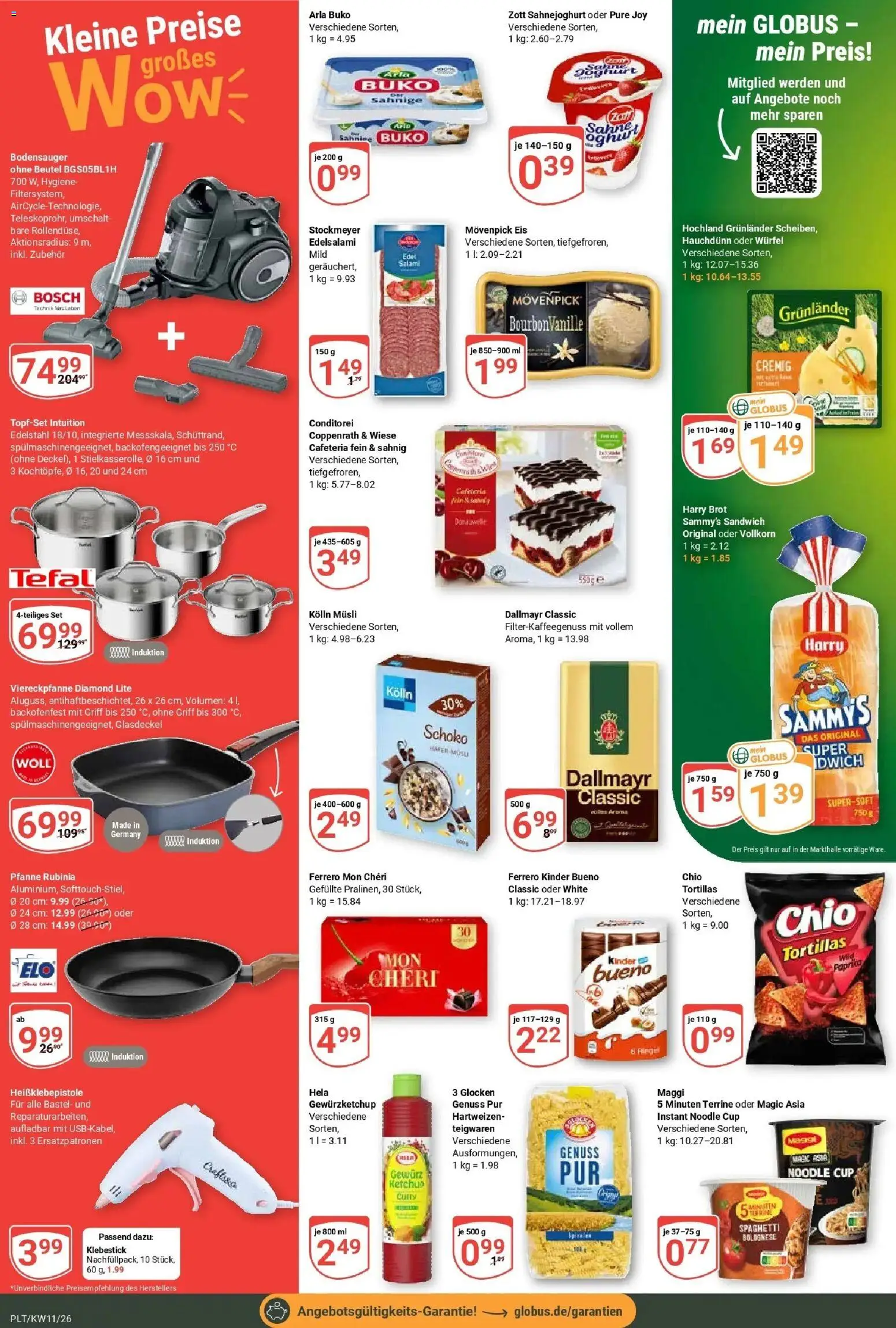 Globus prospekt Plattling	 – gültig ab 09.03.2026 | Seite: 2 | Produkte: Bosch, Maggi, Dallmayr, Brot