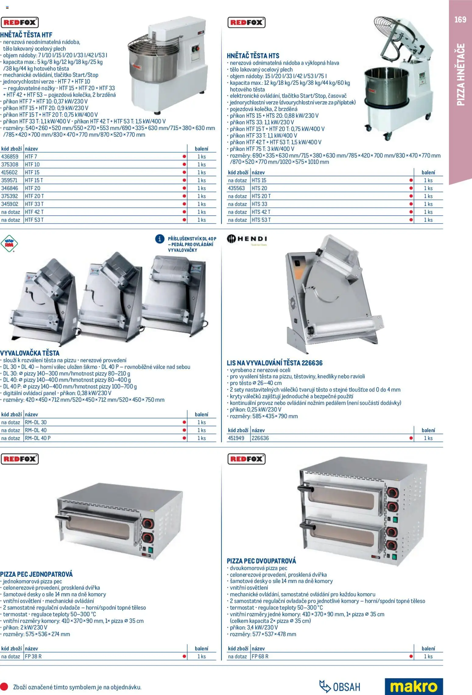 Makro leták - Gastro vybavení a zařízení od 01.02.2026 | Strana: 169 | Produkty: Lis, Ravioli, Časovač, Desky