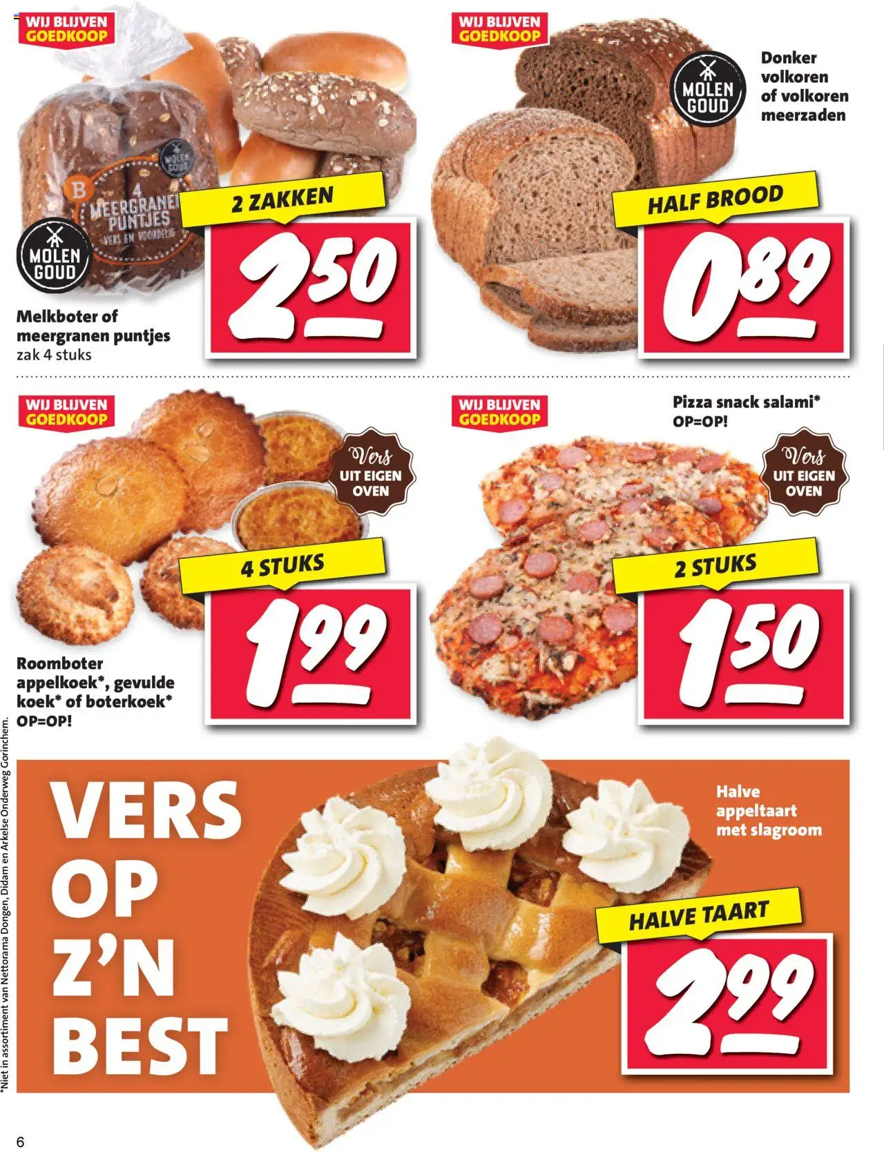  | Pagina: 6 | Producten: Brood, Roomboter, Slagroom, Zak
