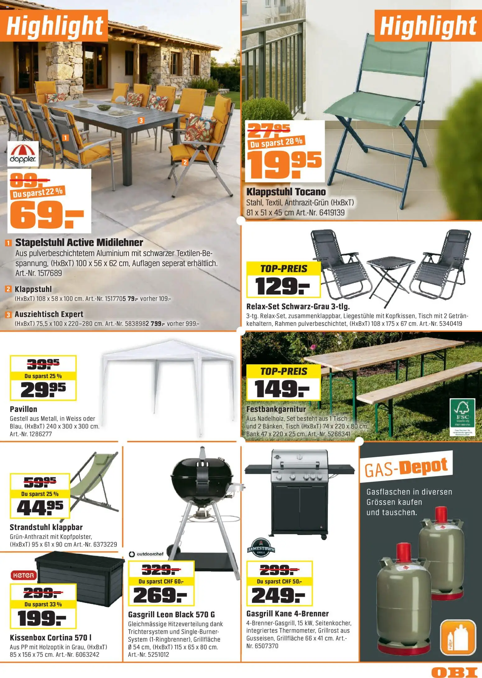 OBI - ALLES MACHBAR. BIBERSTARKE ANGEBOTE. – gültig ab 28.04.2026 | Seite: 9 | Produkte: Tisch