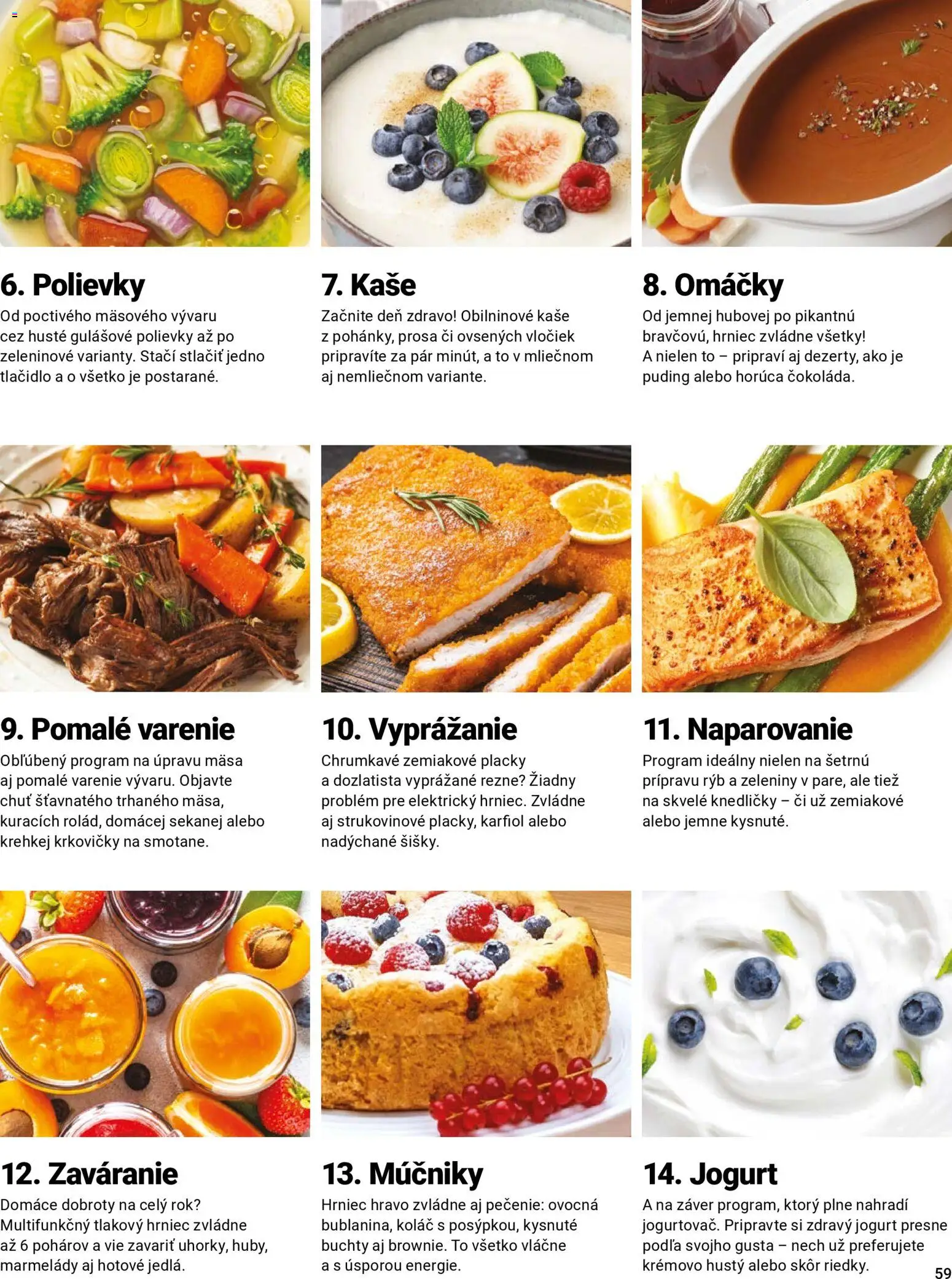 Nové TESCOMA akcie – leták je platný od 01.11.2025 | Strana: 59 | Produkty: Jogurt, Karfiol, Puding, Koláč