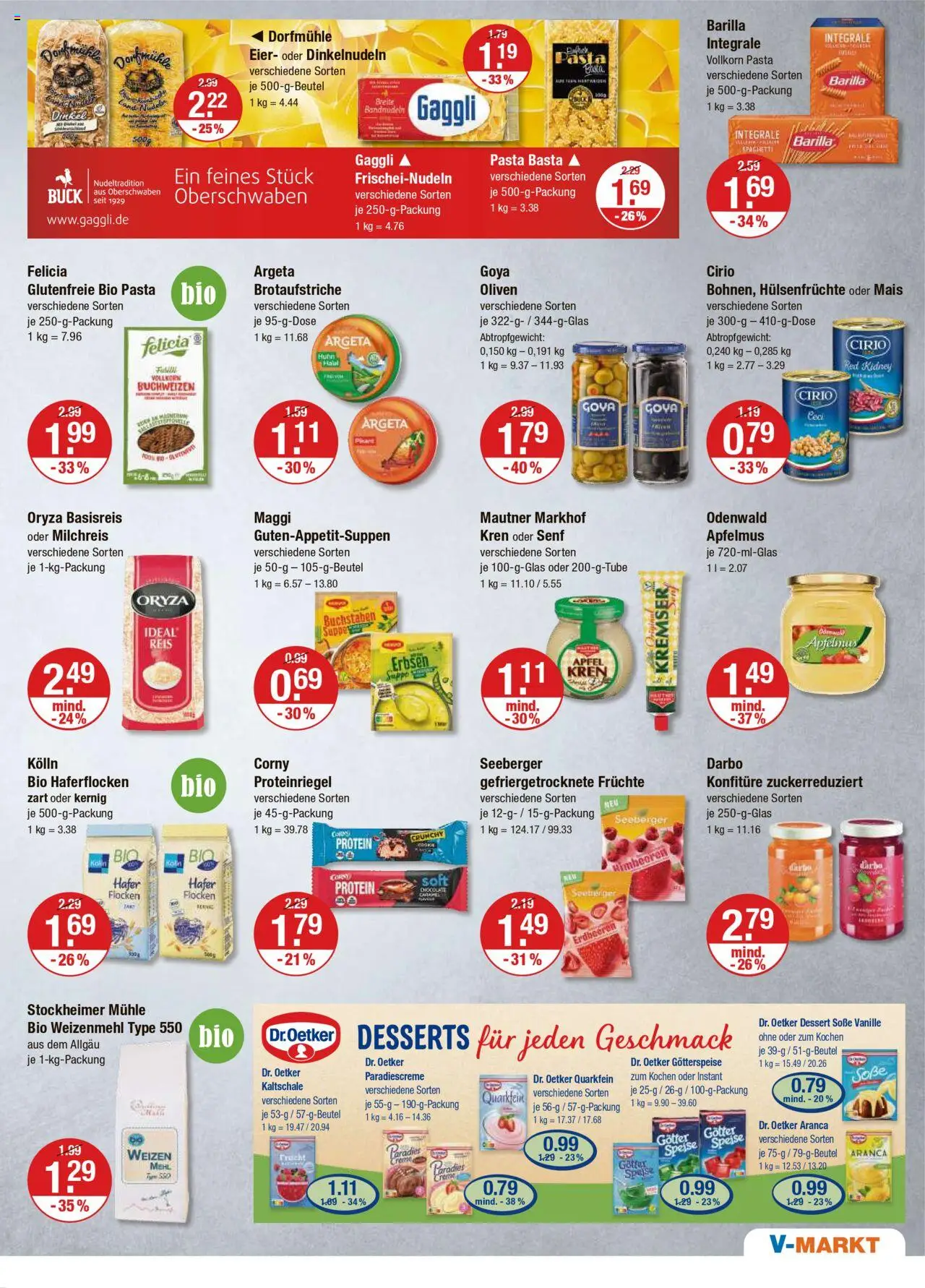 V-Markt - Hallertau/Oberpfalz - gültig ab dem 31.07.2025 | Seite: 7 | Produkte: Pasta, Reis, Erdbeeren, Flocken