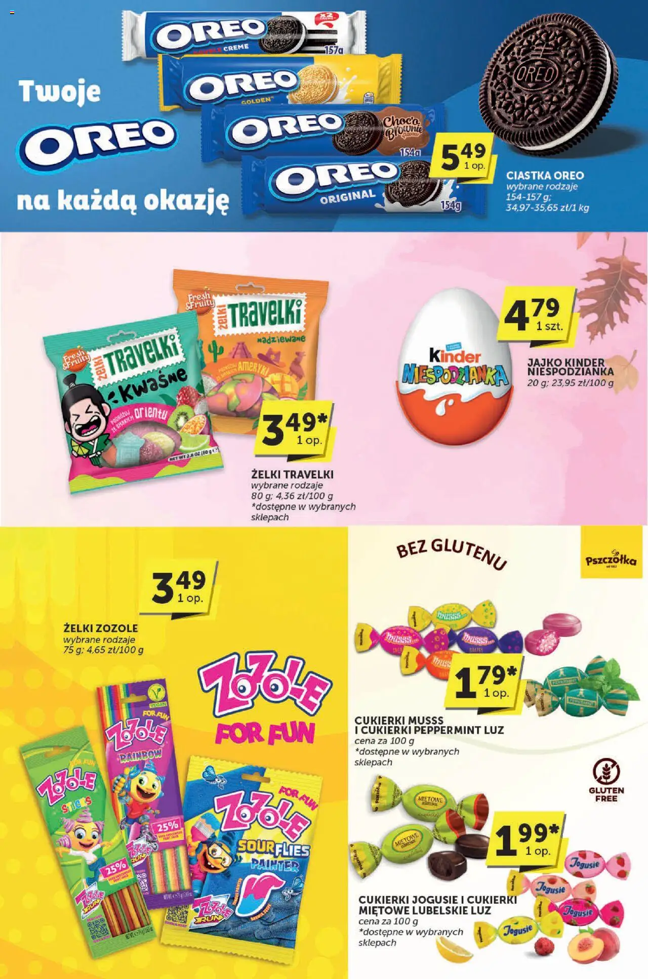 ABC Gazetka - Katalog od 18.09.2025 | Strona: 24 | Produkty: Ciastka Oreo, Żelki, Cukierki, Ciastka
