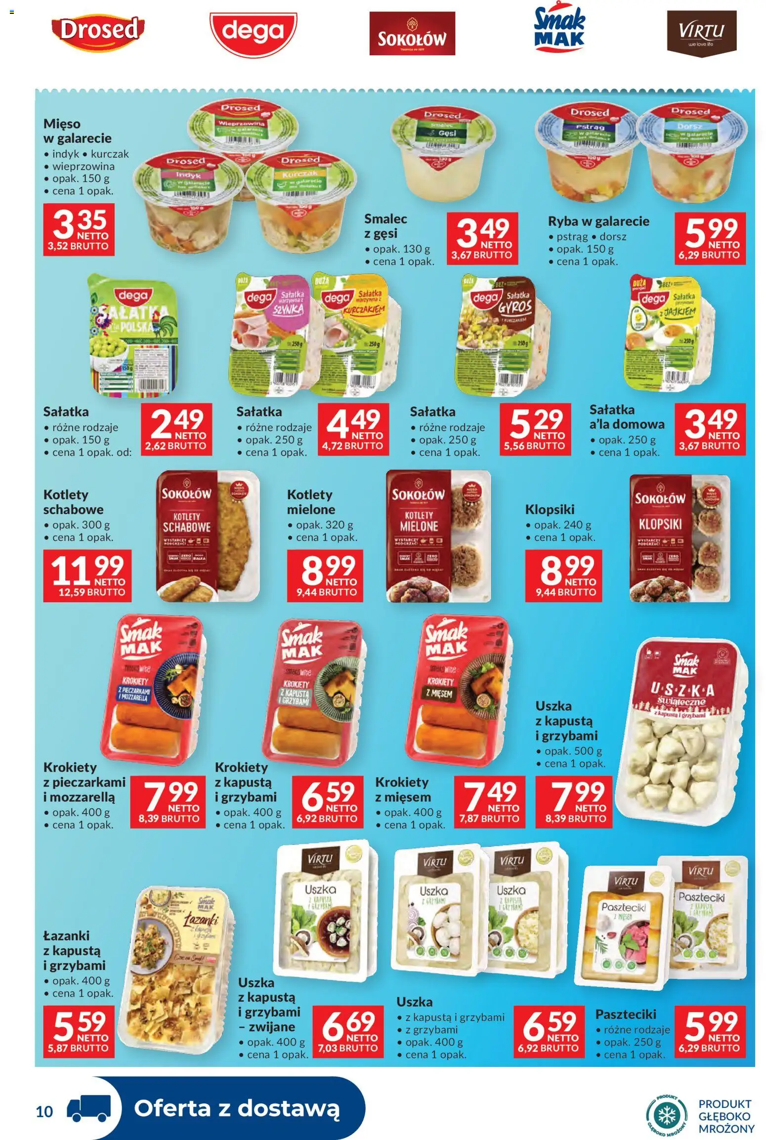 Makro Gazetka - Dystrybucja do sklepów od 25.11.2025 | Strona: 10 | Produkty: Pstrąg, Klopsiki, Wieprzowina, Sałatka