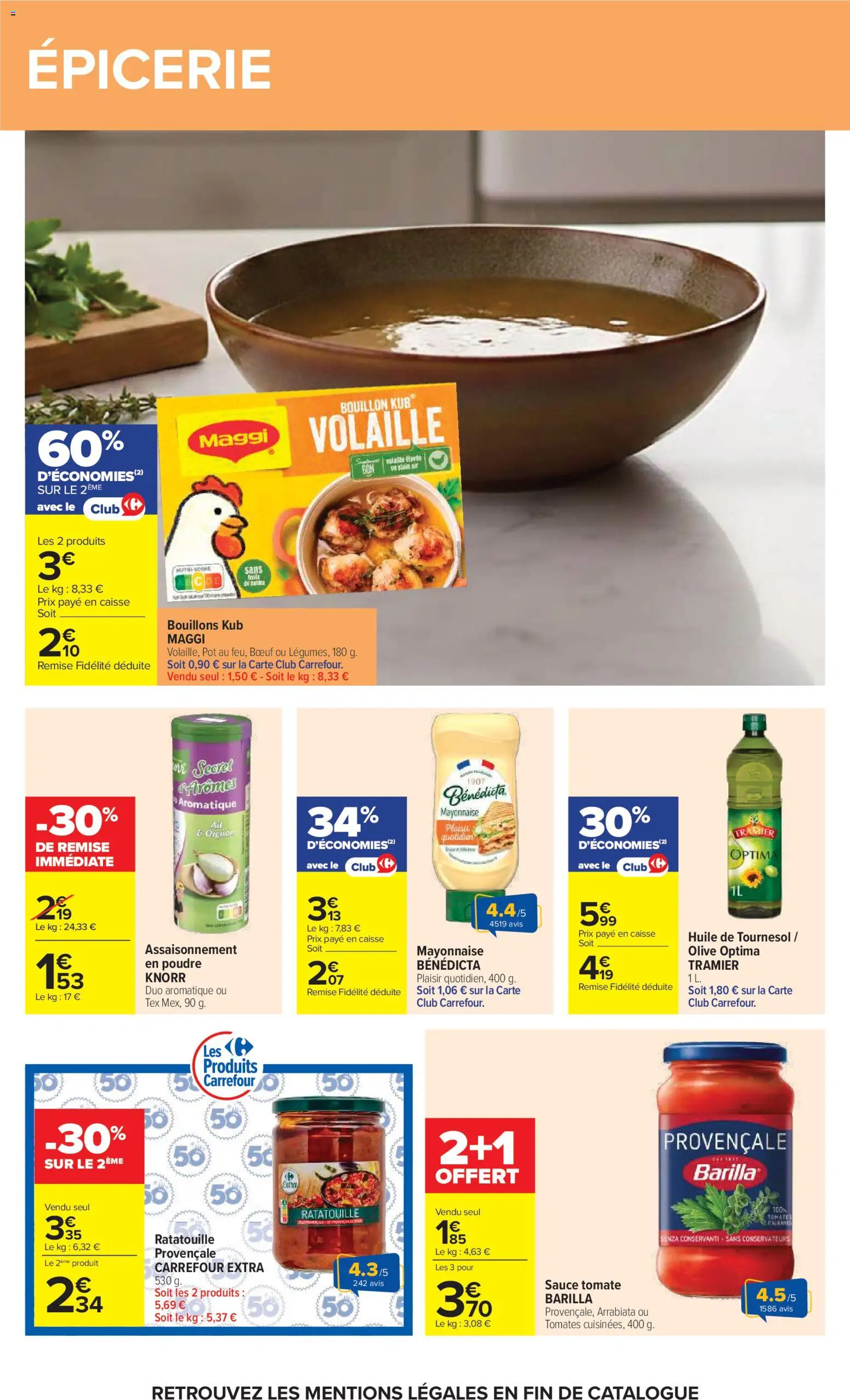 {H1} | Page: 39 | Produits: Olive, Volaille, Poudre, Mayonnaise