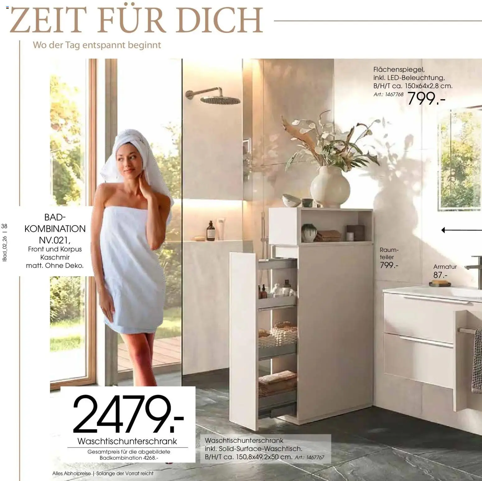 Zurbrüggen Bad Spezial – gültig ab 23.03.2026 | Seite: 38 | Produkte: Bad, Armatur