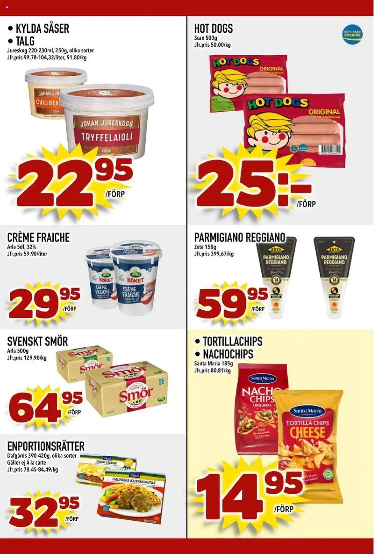 Din Mat reklamblad aktuell från 20.10.2025 | Sida: 5 | Produkter: Galler, Chips, Creme fraiche, Smör