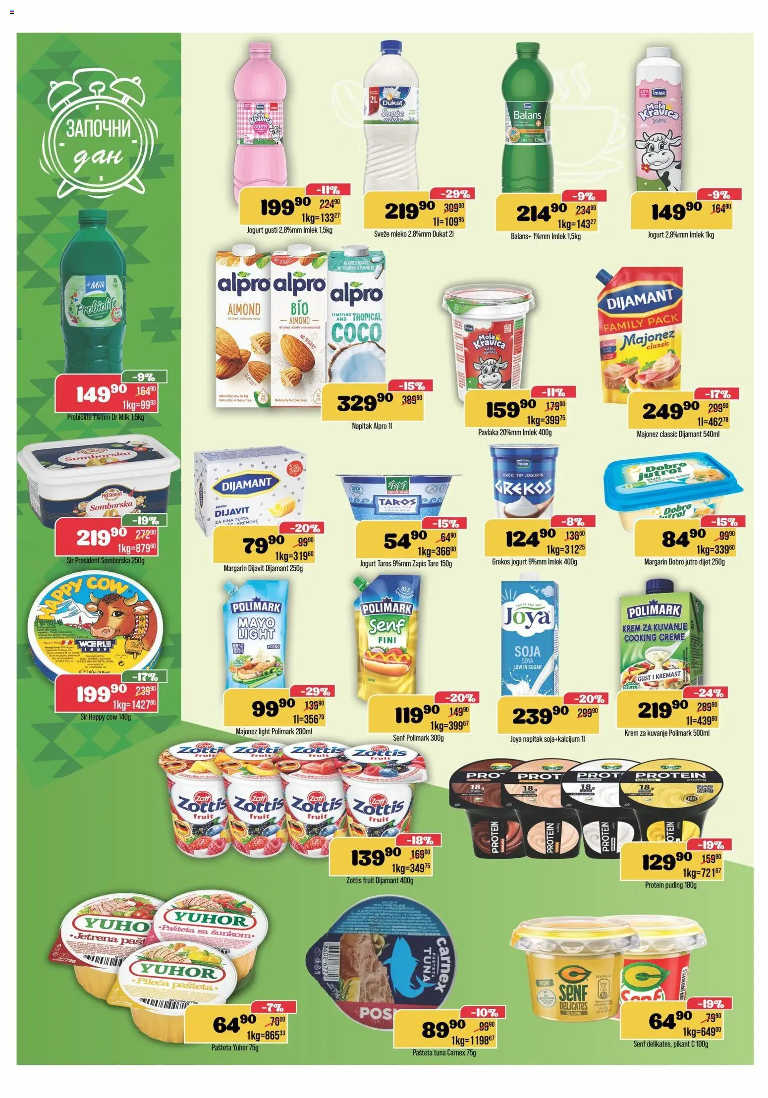 Europrom katalog - važi od 25.03.2026 | Strana: 4 | Proizvode: Protein, Puding, Sir, Jogurt