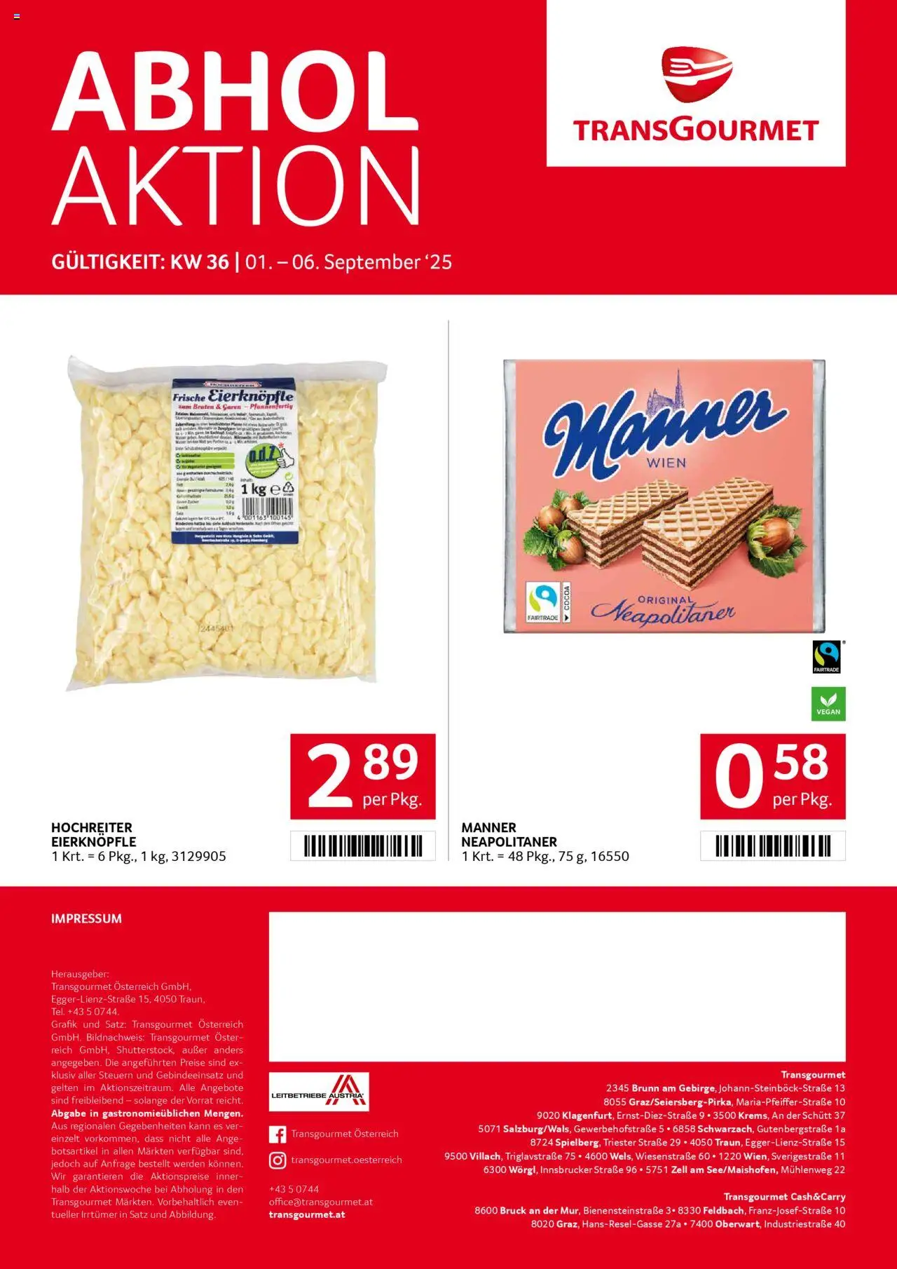 Transgourmet Flugblatt gültig ab 31.08.2025 | Seite: 32