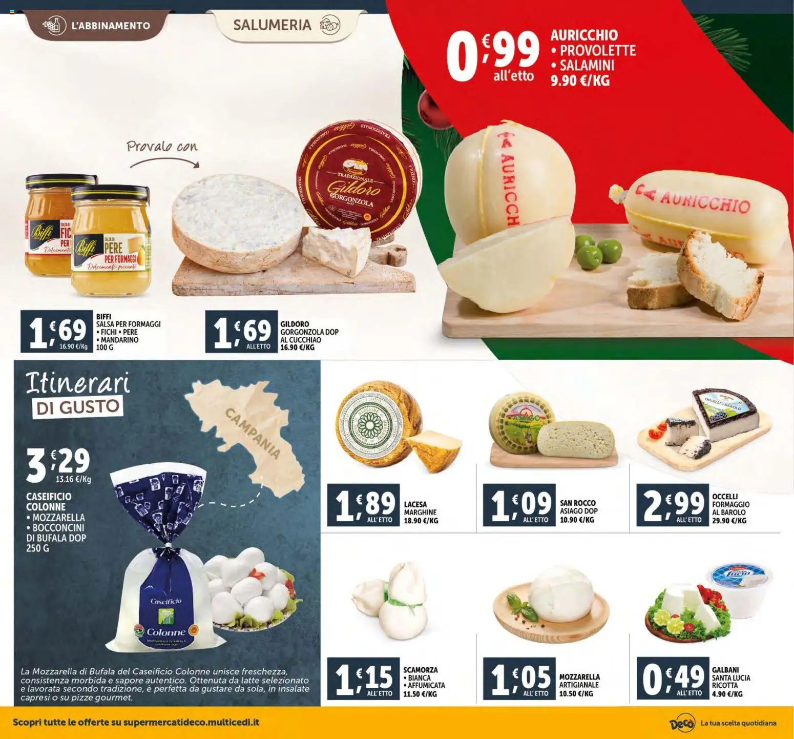 Volantino Decò del 15.12.2025 | Pagina: 10 | Prodotti: Latte, Formaggio, Ricotta, Gorgonzola