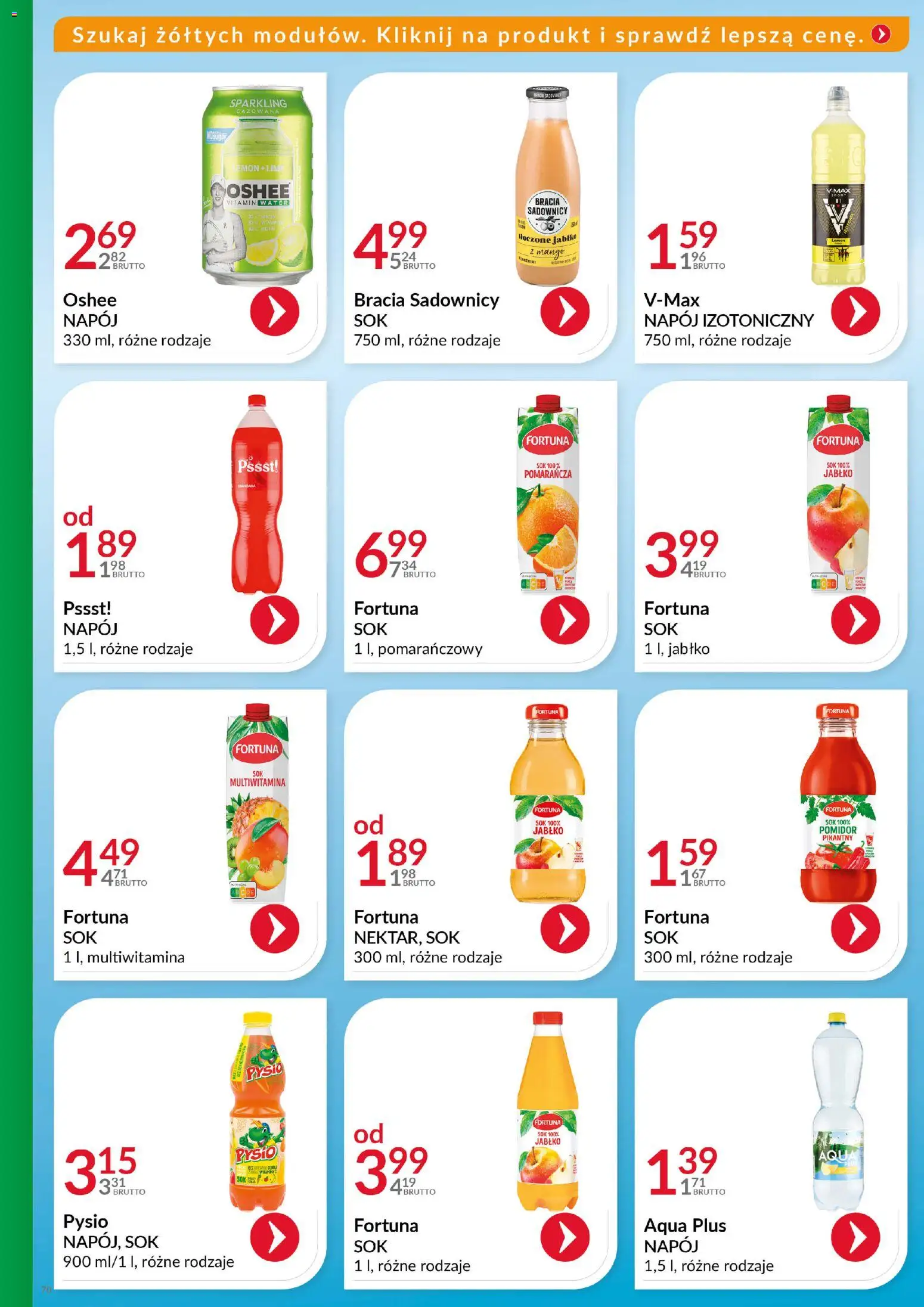 Eurocash Gazetka - Katalog Artykułów Spożywczych od 16.11.2025 | Strona: 69 | Produkty: Sok