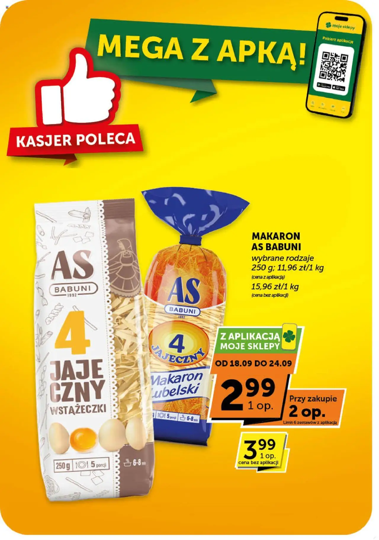 Groszek Gazetka - Market od 18.09.2025 | Strona: 15 | Produkty: Makaron