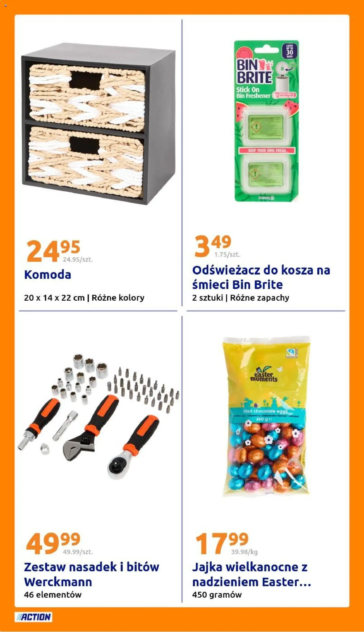Action gazetka od 11.03.2026 | Strona: 30 | Produkty: Odświeżacz, Komoda, Jajka