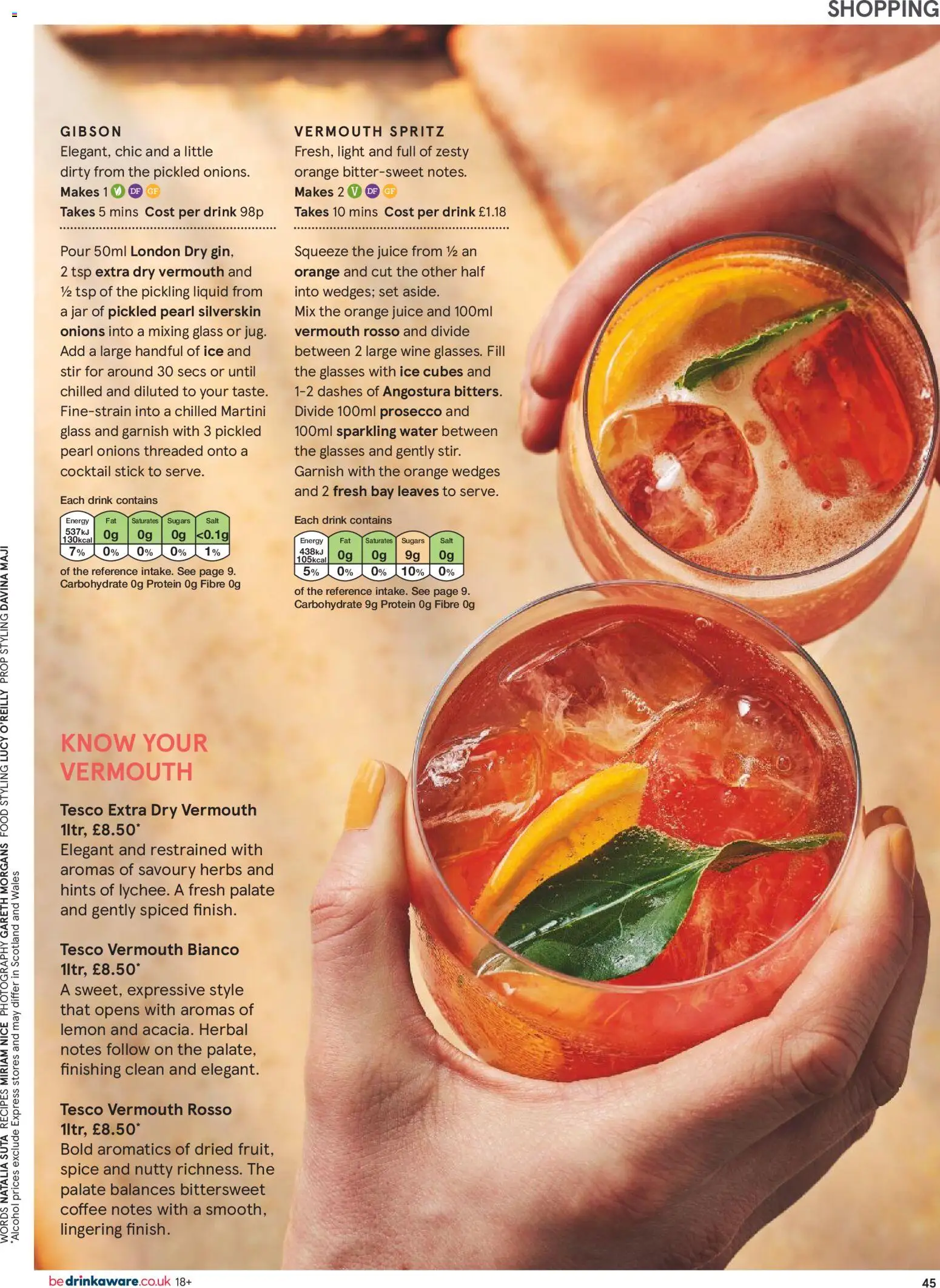 {H1} | Page: 45 | Products: Juice, Wine, Glasses, Orange