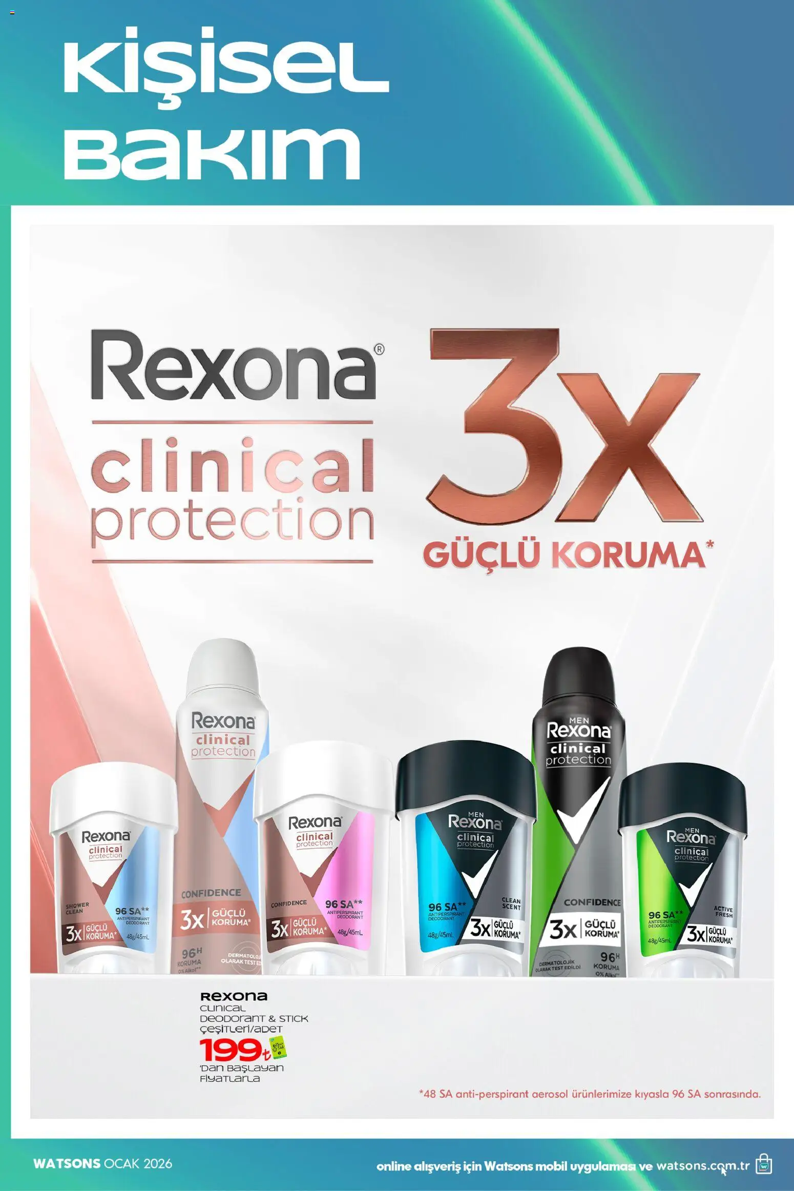 Watsons - Katalog - 02.01.2026 tarihinden itibaren geçerlidir | Sayfa: 34 | Ürünler: Deodorant, Antiperspirant, Sos, Ocak