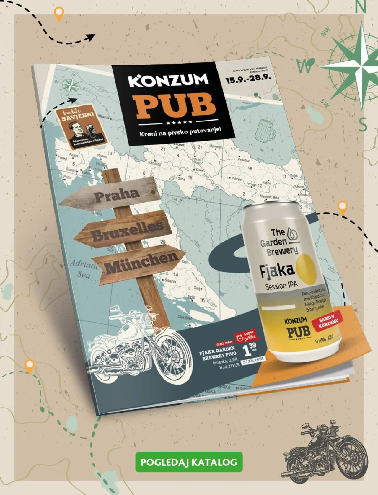 Konzum HR akciós ujság - amely érvényes a következő dátumtól: 24.09.2025 | Oldal: 43 | Termékek: Alkohol