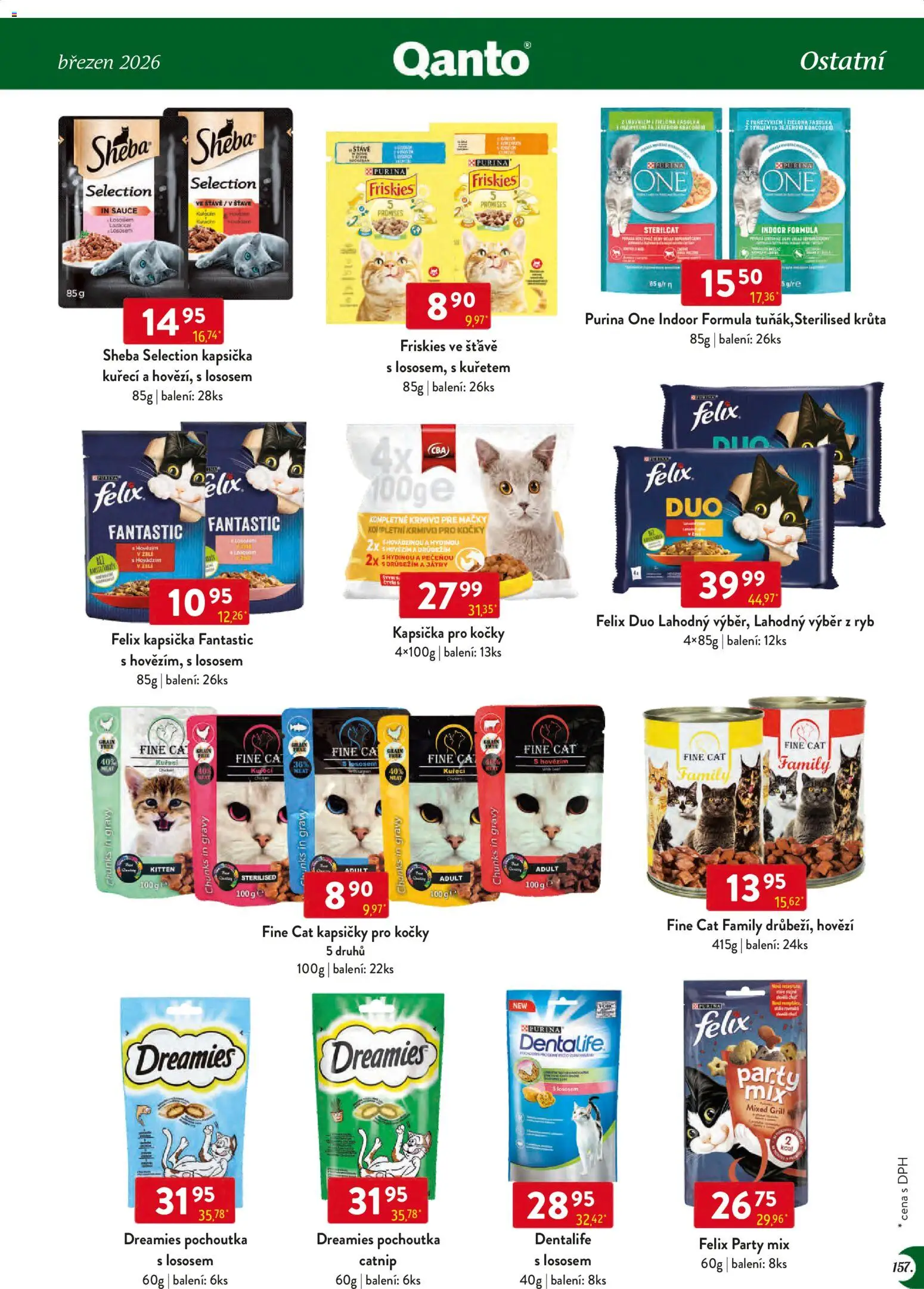 Astur & Qanto leták - Velkoobchod 03/2026 od 01.03.2026 | Strana: 157 | Produkty: Kapsičky pro kočky, Mačky, Purina one, Krůta