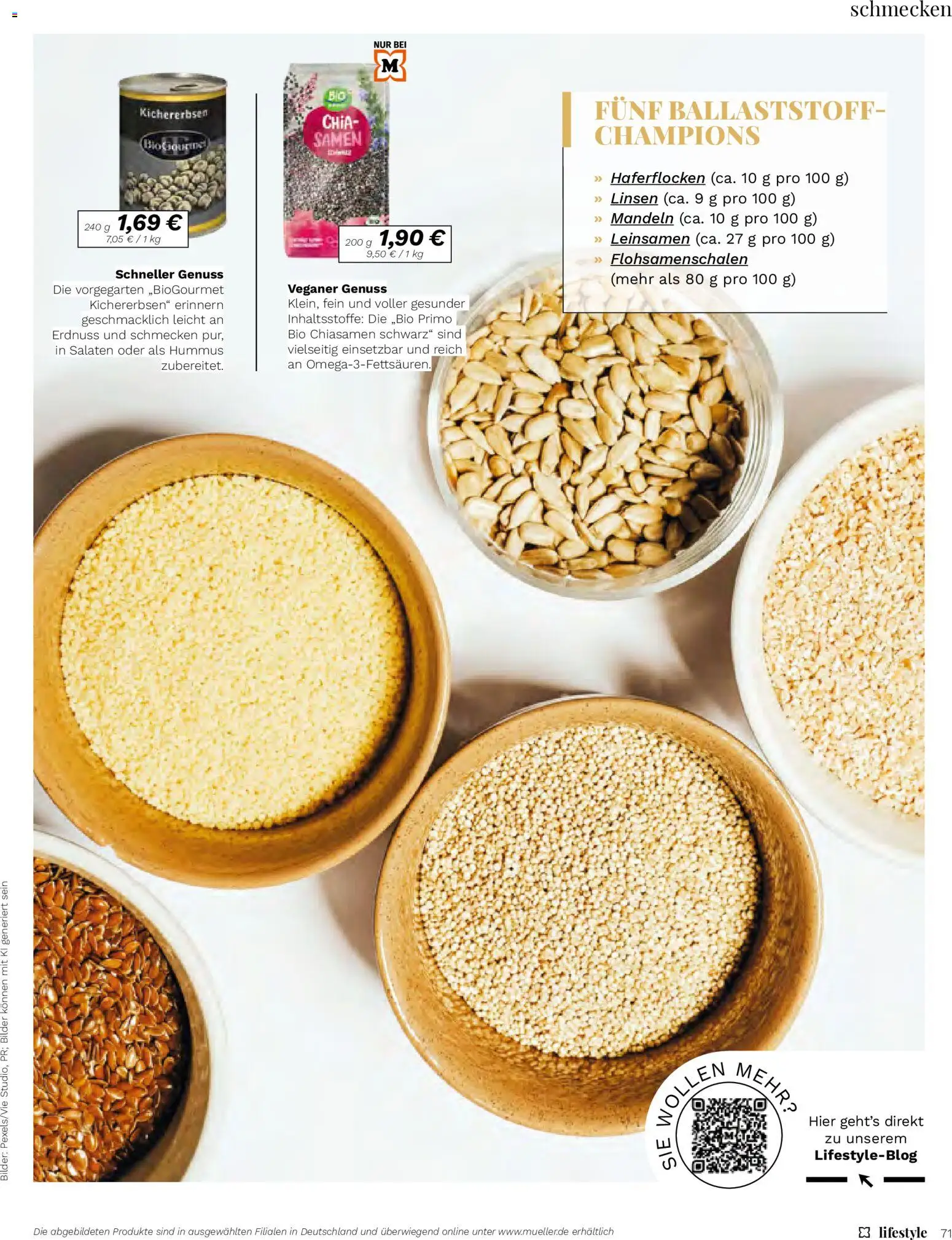 Müller Lifestyle – gültig ab 12.03.2026 | Seite: 71 | Produkte: Mandeln, Bilder