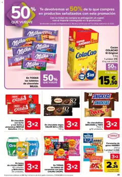 Carrefour folleto │ válido desde el 26.08.2025 | Página: 41 | Productos: Leche, Chocolate, Té, Chocolate con leche