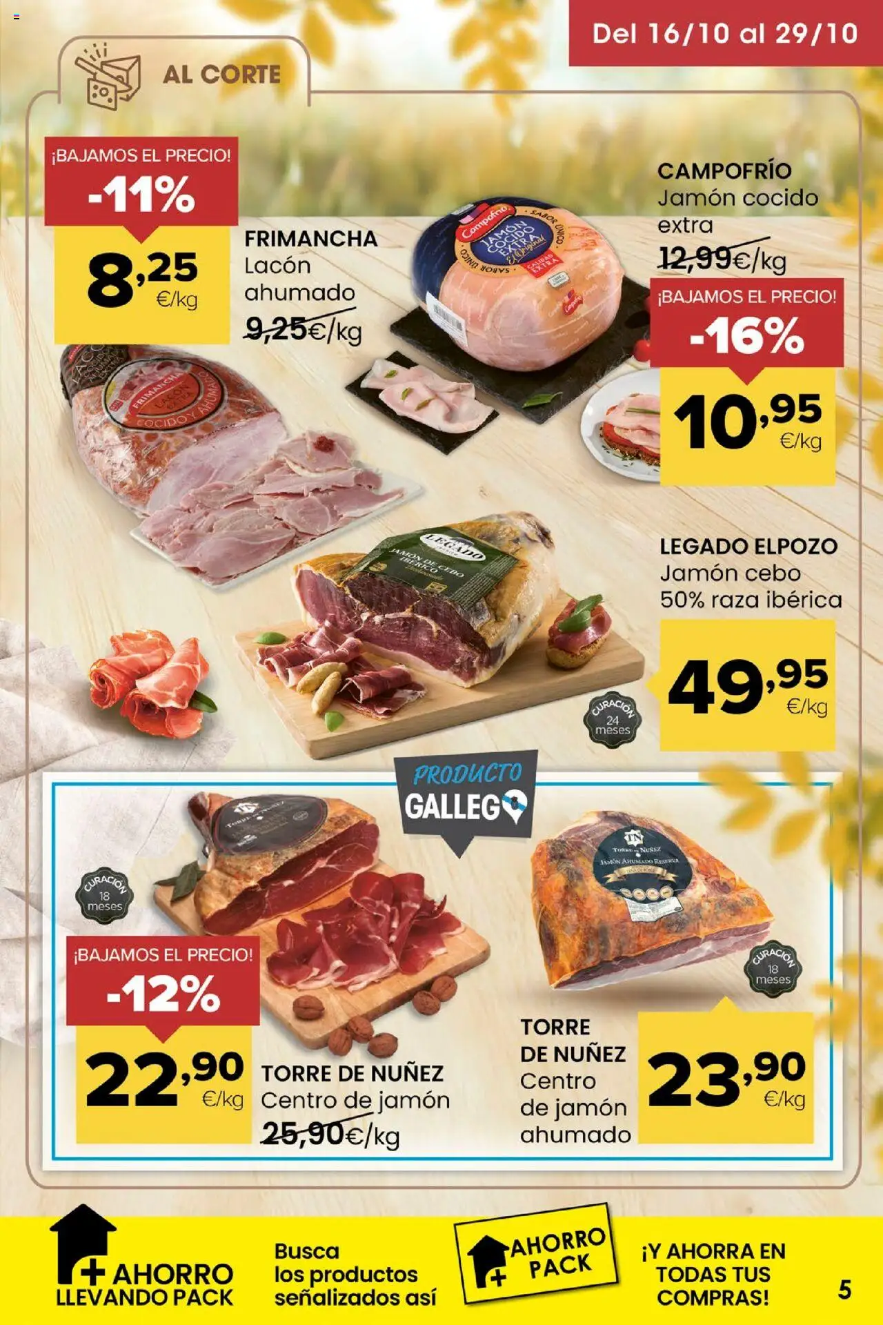 Eroski - Miramos por ti │ válido desde el 16.10.2025 | Página: 5 | Productos: Jamón, Jamón cocido