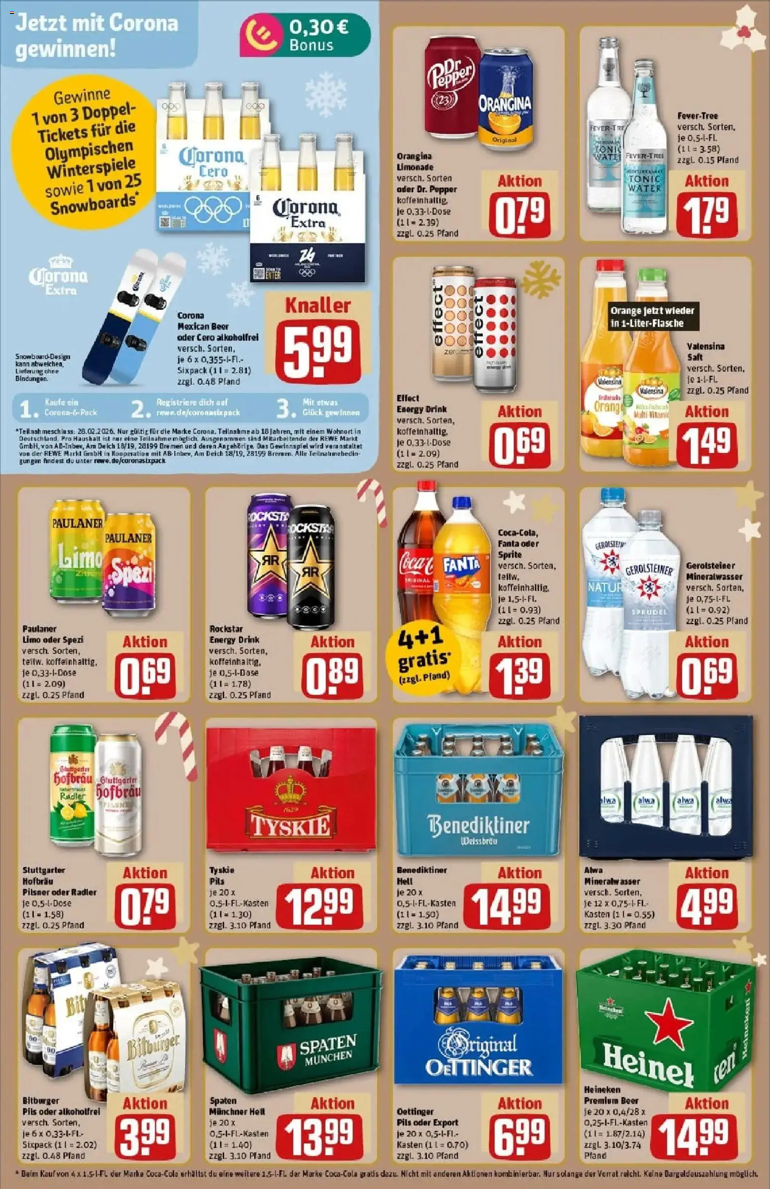 Rewe prospekt Schwäbisch Gmünd	 – gültig ab 23.11.2025 | Seite: 14 | Produkte: Limonade, Oettinger, Heineken, Zitrone