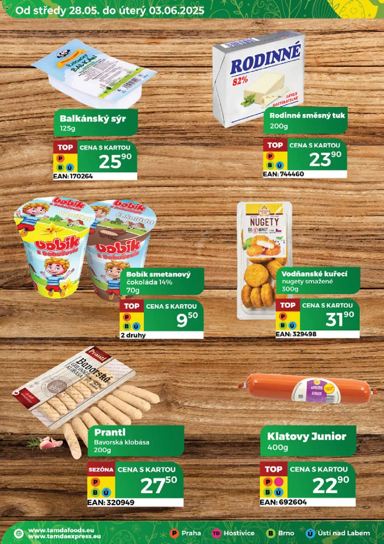 Tamda Foods leták od 28.05.2025 | Strana: 58 | Produkty: Sýr, Čokoláda, Klobása, Nugety