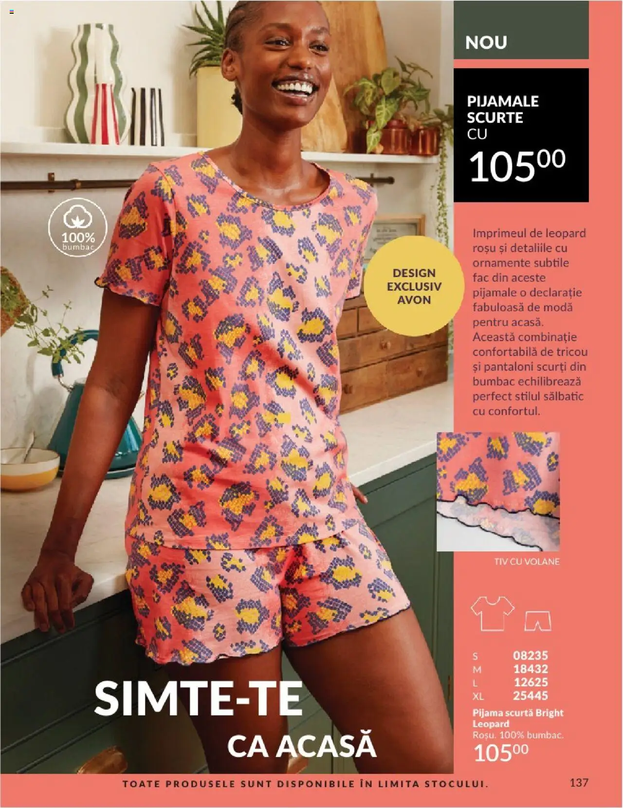 Catalog Avon - 06 2025 – valabil de la 01.06.2025 | Pagină: 137 | Produse: Tricou, Pantaloni, Pantaloni scurți, Pijamale
