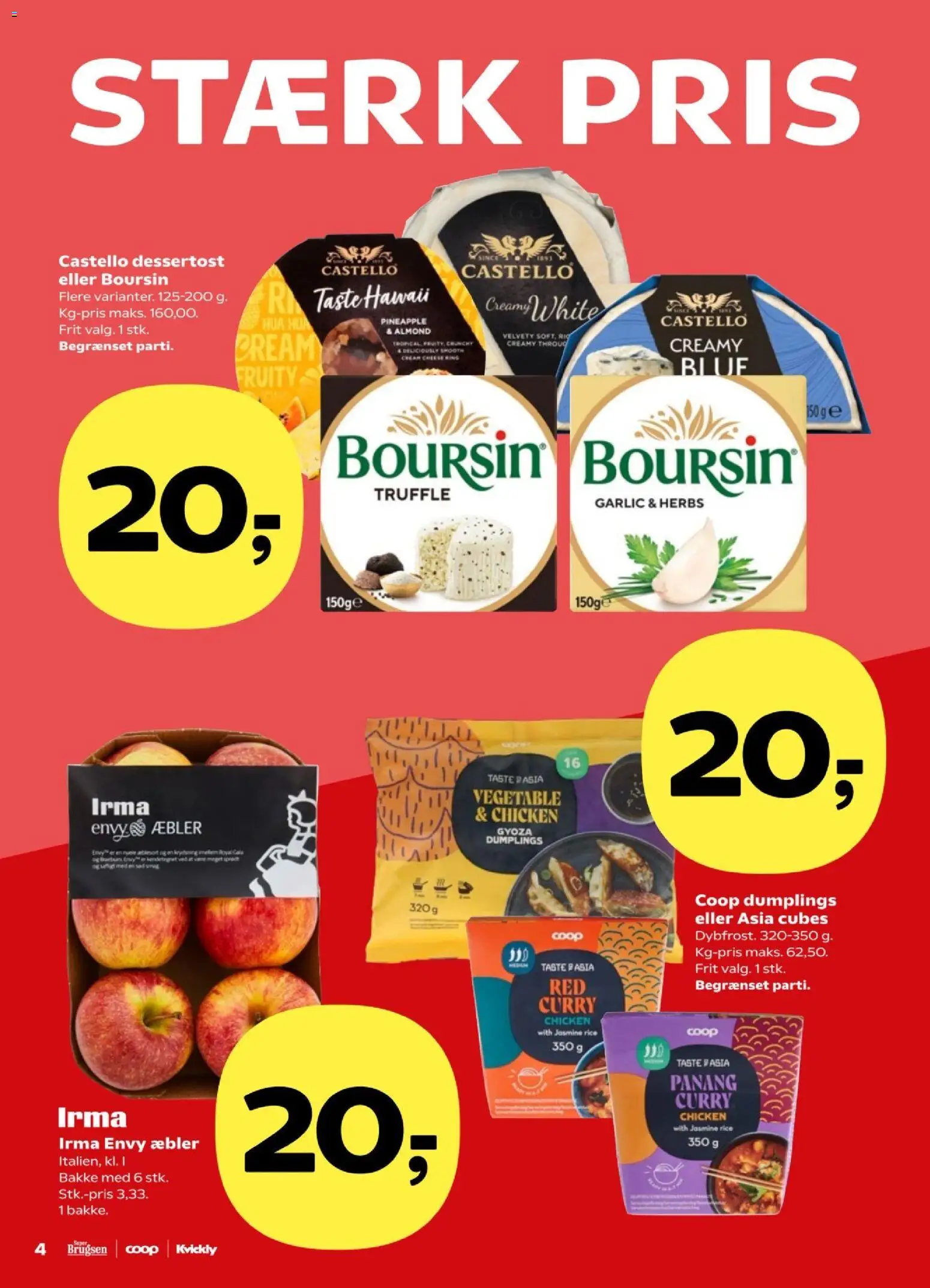 Super Brugsen tilbudsavis – gyldig fra 20.02.2026 | Side: 4 | Produkter: Æbler