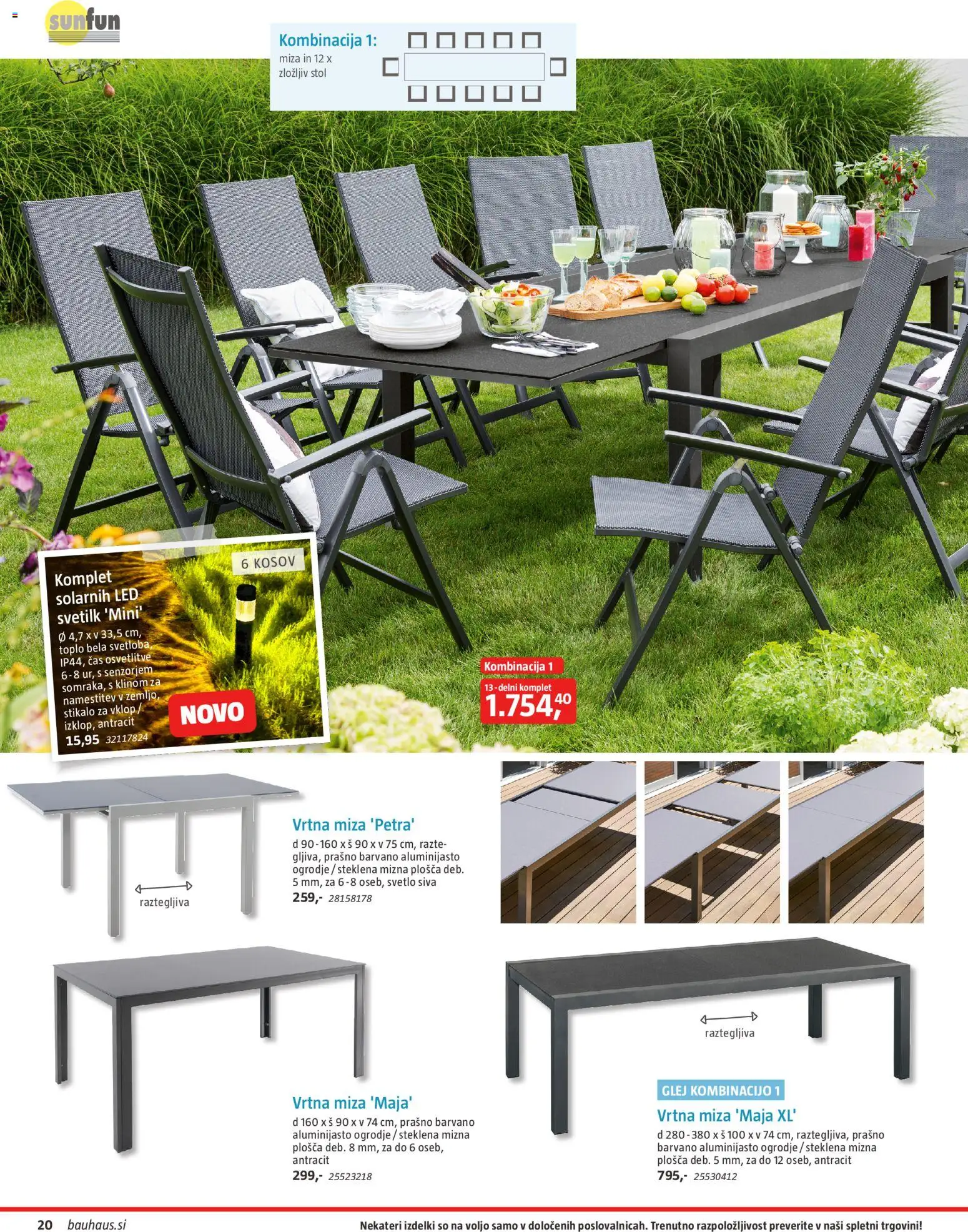 Novi Bauhaus katalog ponudbe – veljaven od 22.04.2026 | Stran: 20 | Izdelki: Miza, Stol