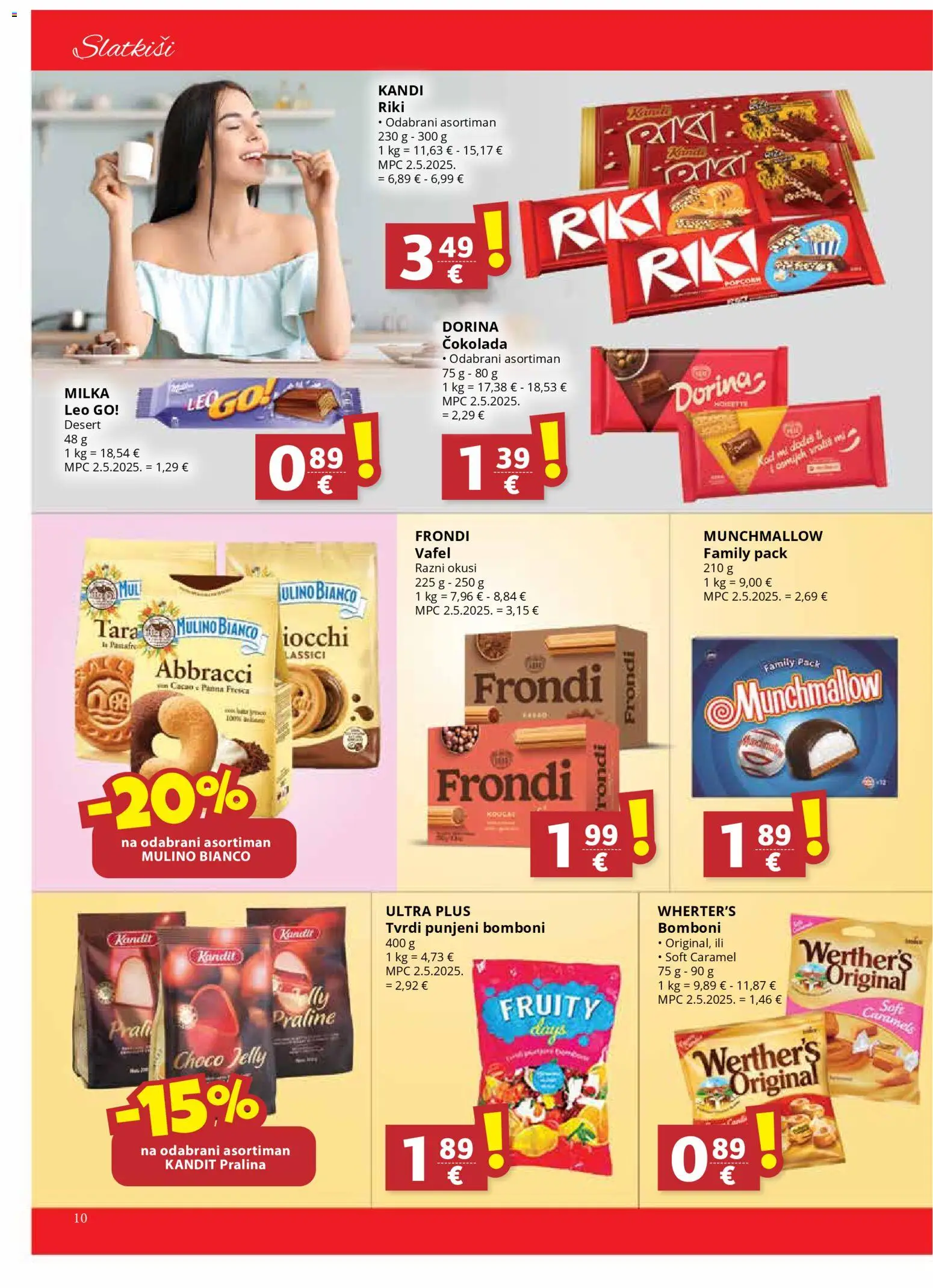 Ribola katalog | vrijedi od 22.10.2025 | Stranica: 10 | Proizvodi: Praline, Čokolada, Bomboni, Milka