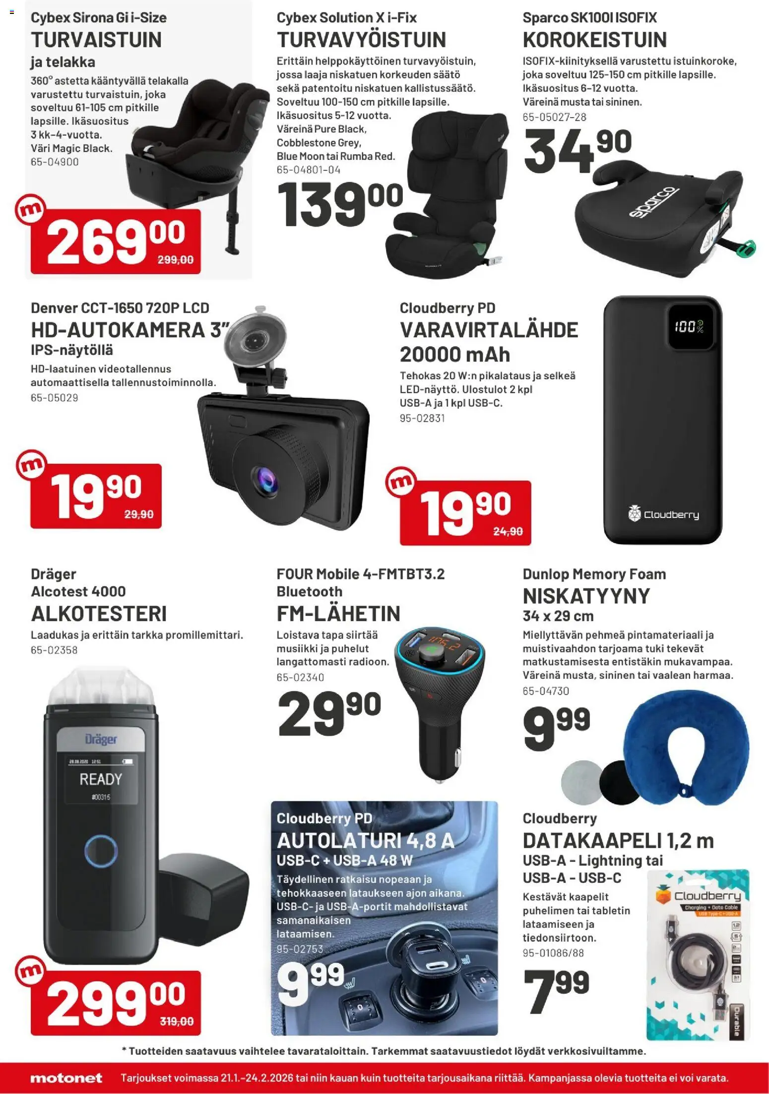 Motonet tarjoukset – voimassa 21.02.2026 alkaen | Sivu: 4