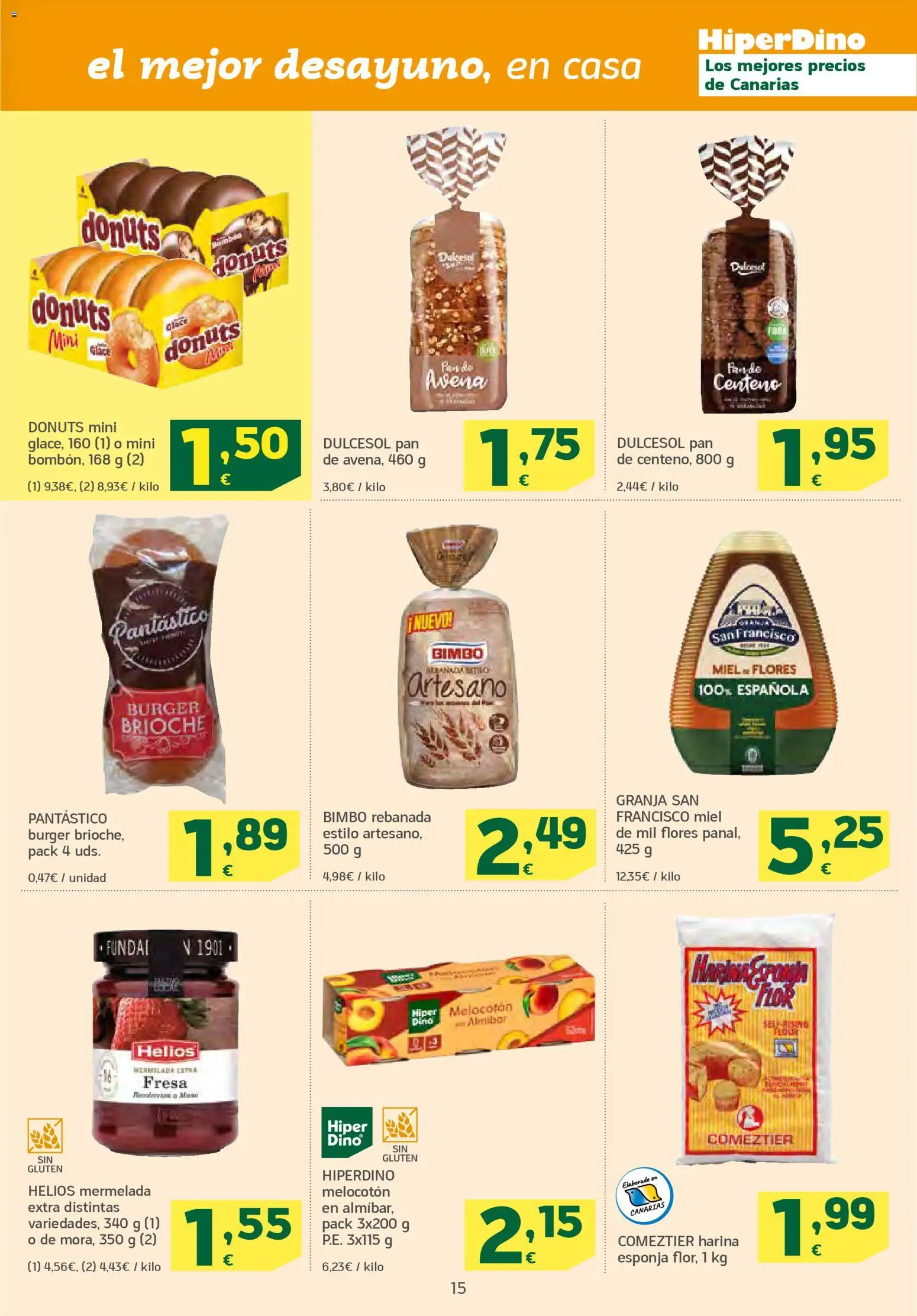 HiperDino folleto │ válido desde el 10.03.2026 | Página: 15 | Productos: Esponja, Ψηφιακή κάμερα, Pan, Donuts
