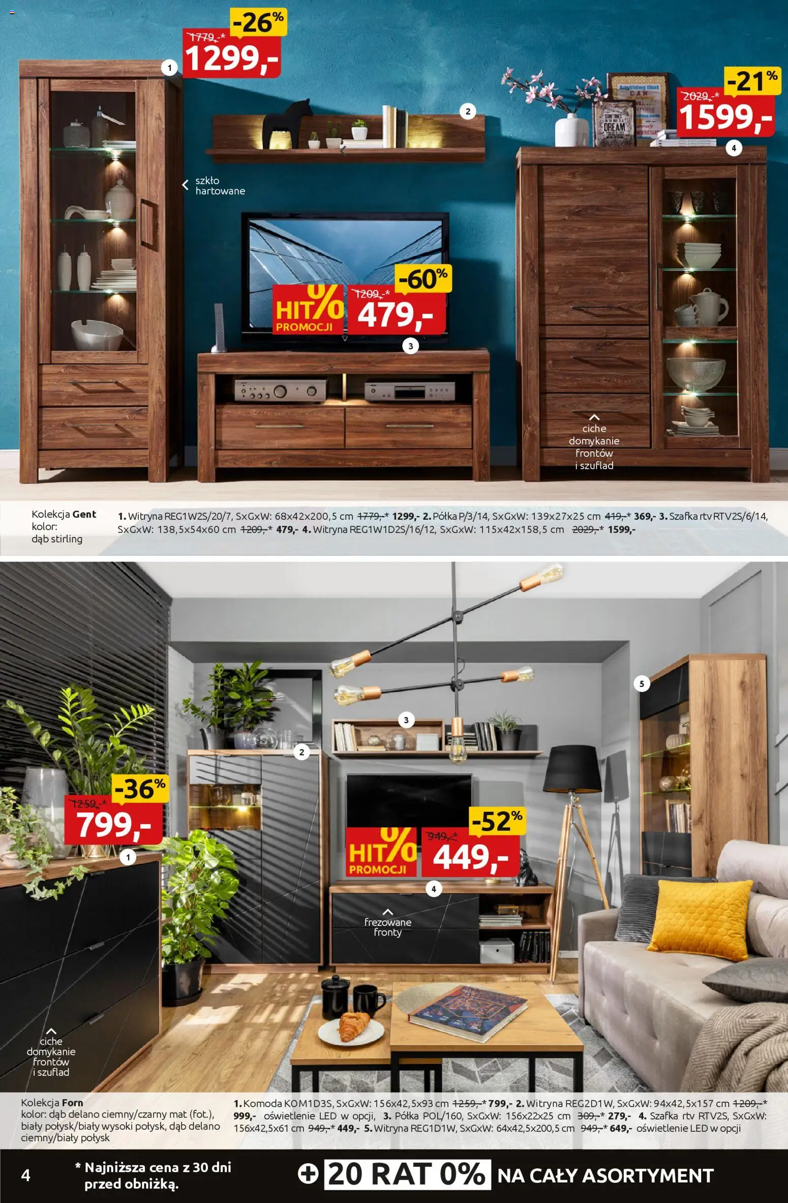 Black Red White Black Friday od 17.11.2025 | Strona: 4 | Produkty: Komoda, Półka, szafka RTV, Witryna