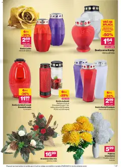 Mercator katalog akcije – veljaven od 16.10.2025 | Stran: 39 | Izdelki: Sveča, Cvetje, Kos