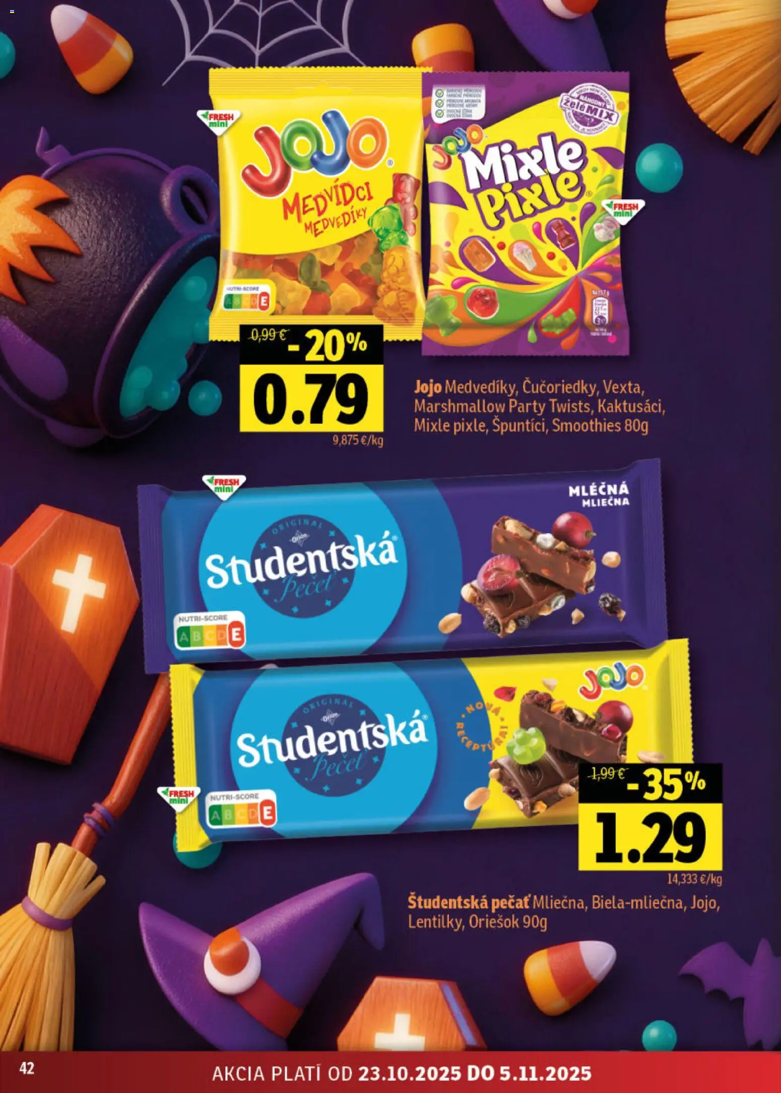 Nové Fresh akcie – leták je platný od 23.10.2025 | Strana: 42 | Produkty: Študentská pečať