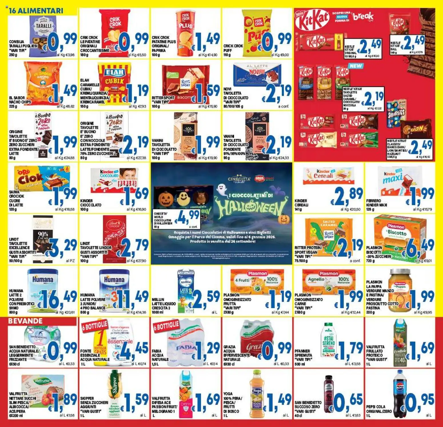 Volantino DEM del 29.10.2025 | Pagina: 16 | Prodotti: Caramelle, Cereali, Biscotti, Cacao