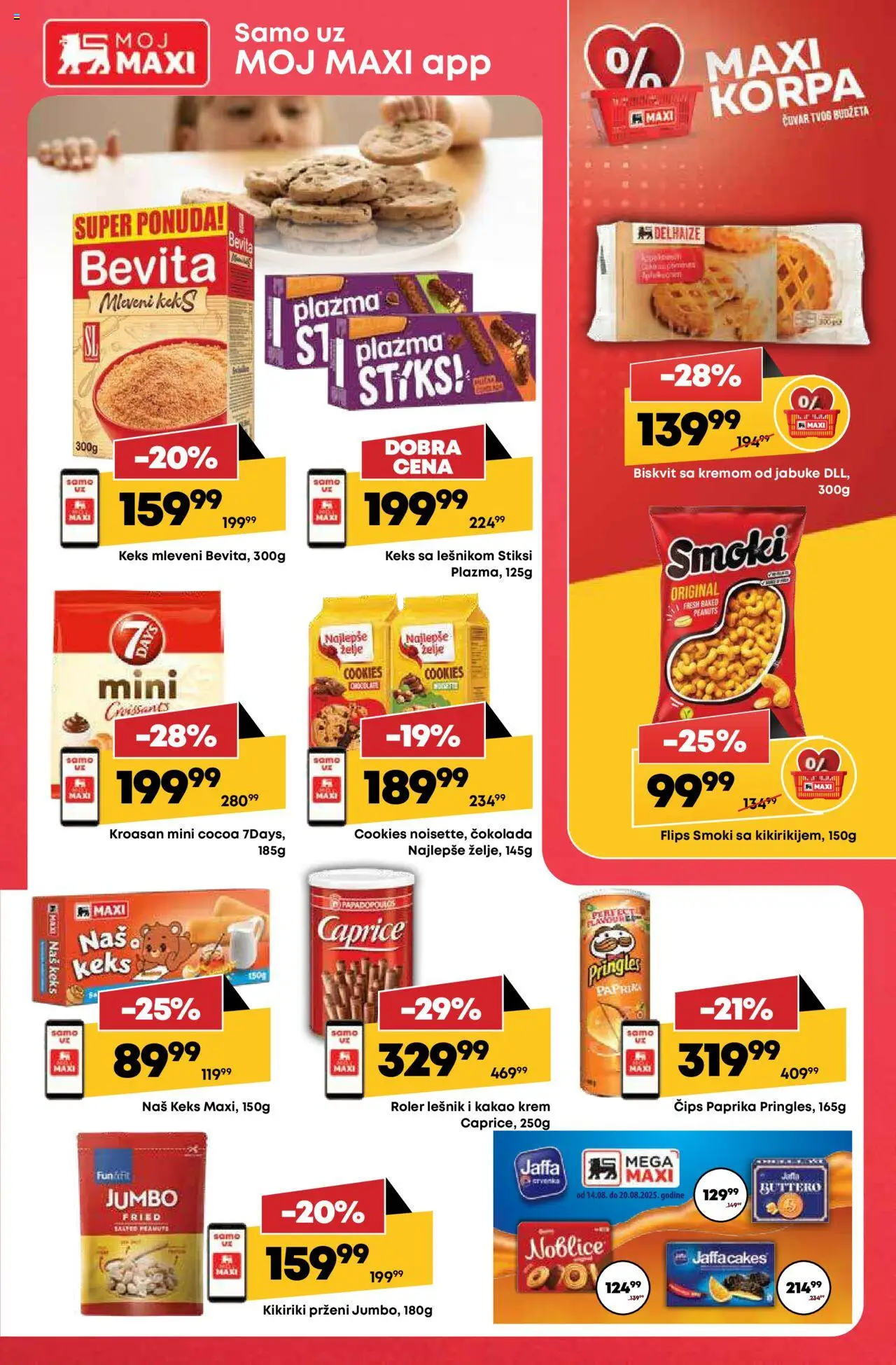 Tempo katalog - važi od 14.08.2025 | Strana: 23 | Proizvode: Smoki, Kroasan, Pringles, Čokolada