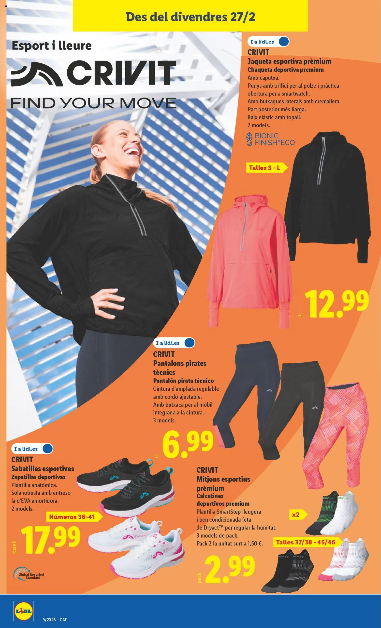 Lidl folleto de bazar │ válido desde el 23.02.2026 | Página: 8 | Productos: Chaqueta, Zapatillas deportivas, Zapatillas