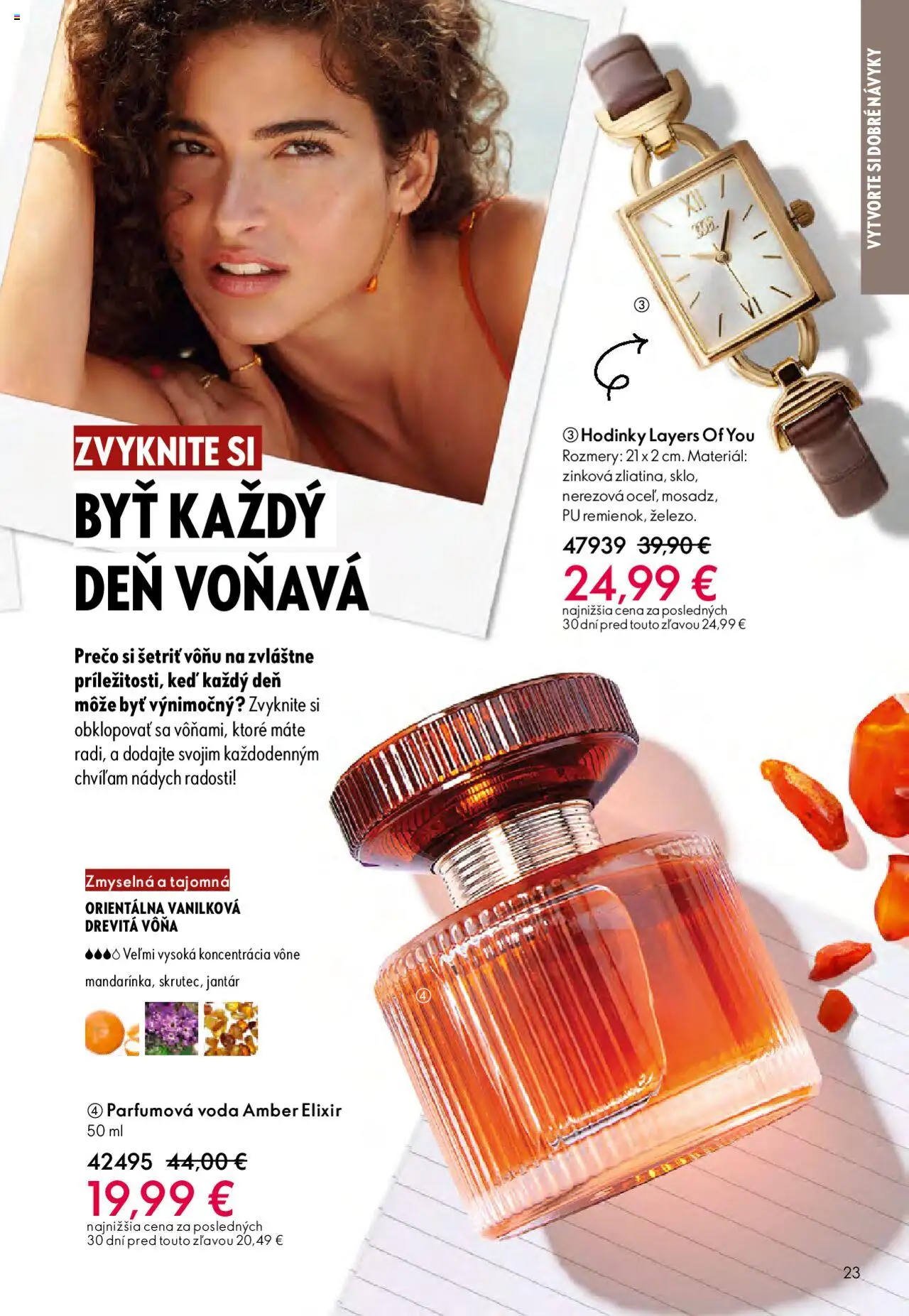 Nové Oriflame akcie – leták je platný od 01.10.2025 | Strana: 23 | Produkty: Hodinky, Voda