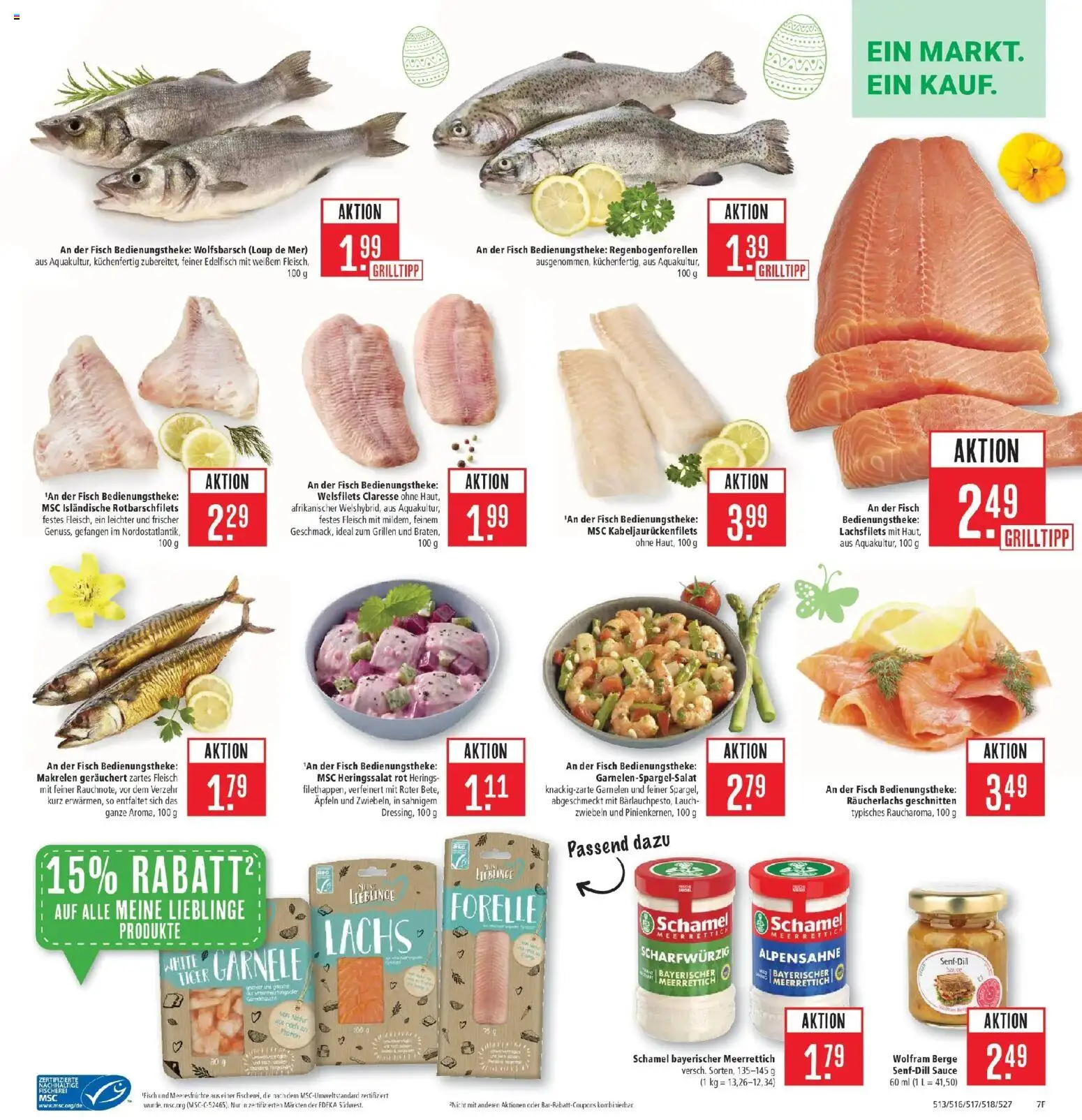 Marktkauf Prospekt Weil Am Rhein	 – gültig ab 30.03.2026 | Seite: 7 | Produkte: Garnelen, Fisch, Meeresfrüchte, Fleisch